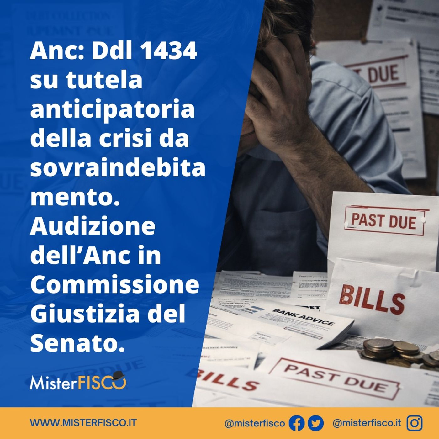 Anc: Ddl 1434 su tutela anticipatoria della crisi da sovraindebitamento. Audizione dell’Anc in Commissione Giustizia del Senato episode artwork