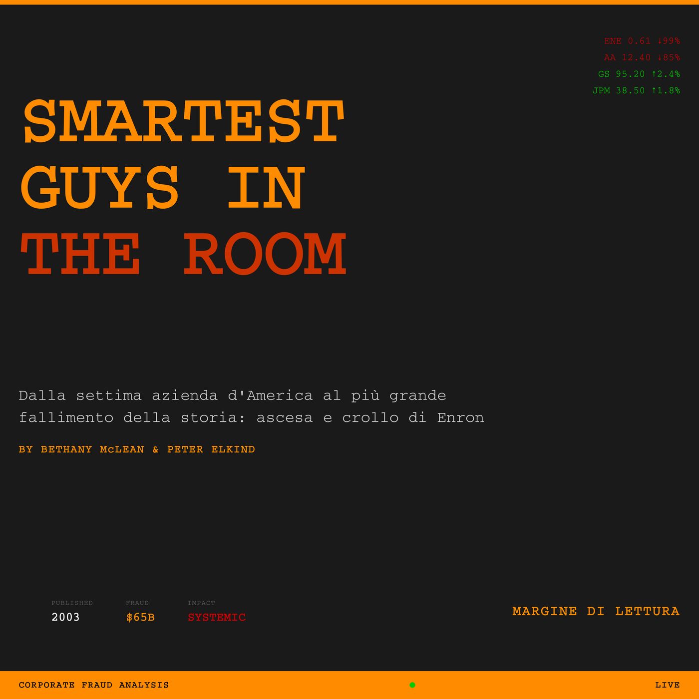 The Smartest Guys in the Room - Dalla settima azienda d'America al più grande fallimento della storia: ascesa e crollo di Enron | Margine di episode artwork