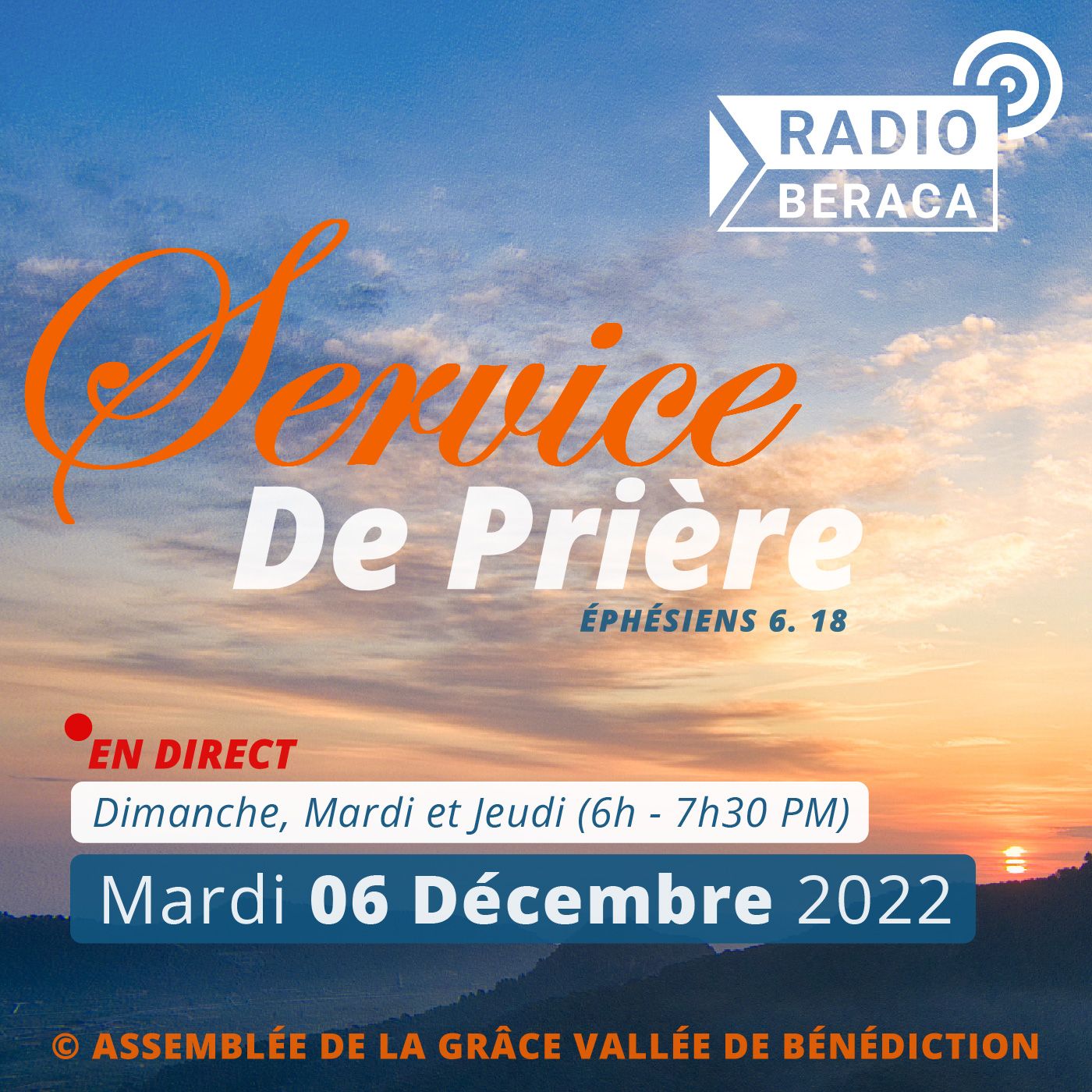Mardi 6 decenbre 2022.- Service de prière episode artwork