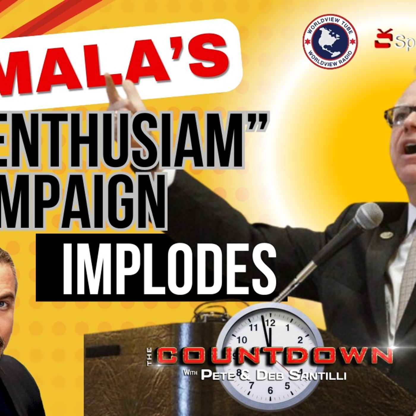 Kamala’s Fake-Enthusiasm Campaign Implodes On Walz’s Stolen Valor [The Pete Santilli Show-#4180-8AM] episode artwork