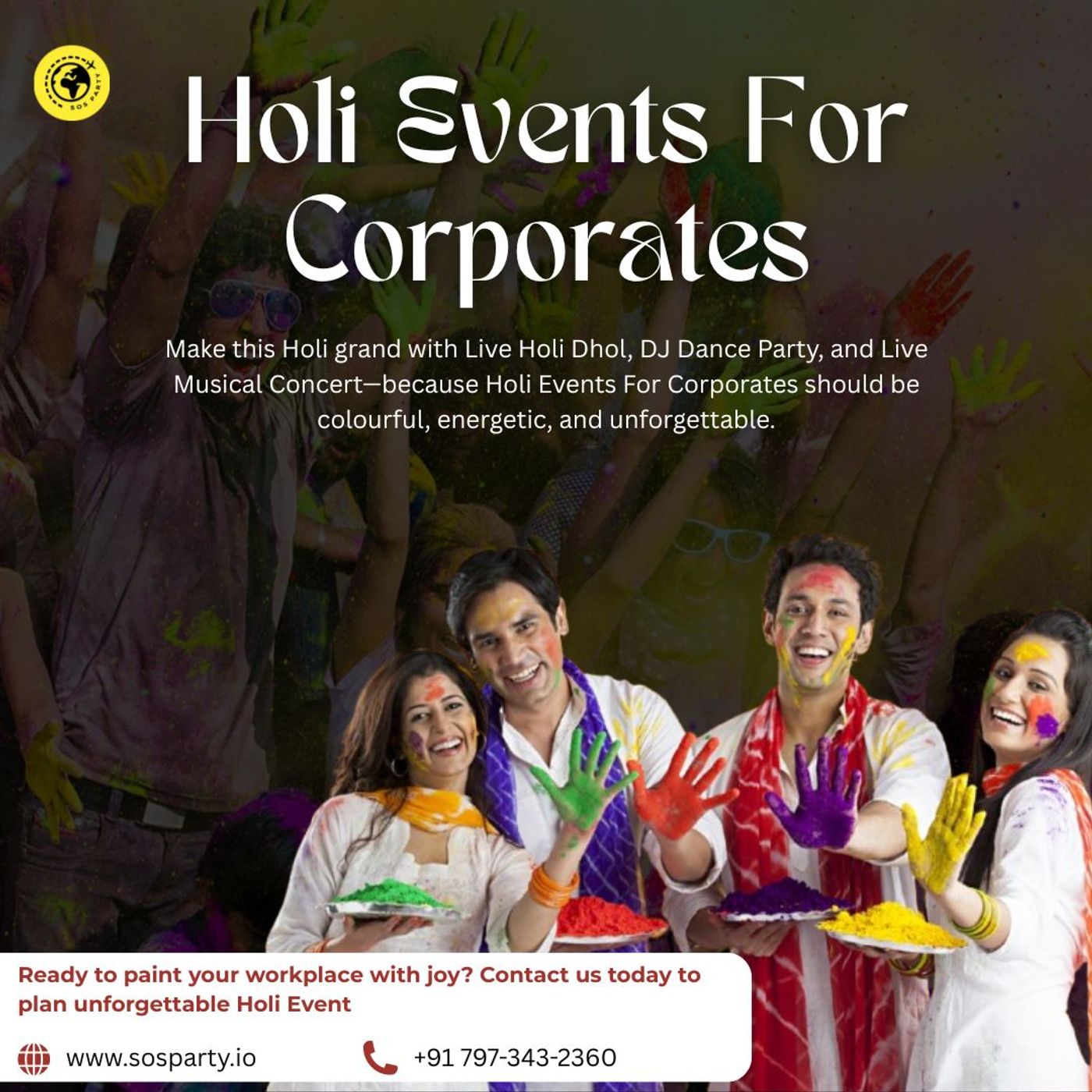 Holi Celebration Games in Office