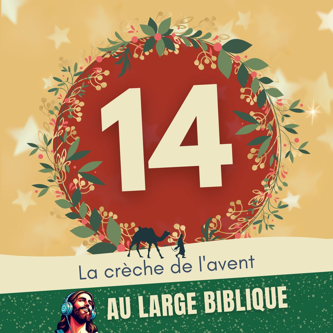 #400 Avent - Jour 14 Des guirlandes à la crèche
