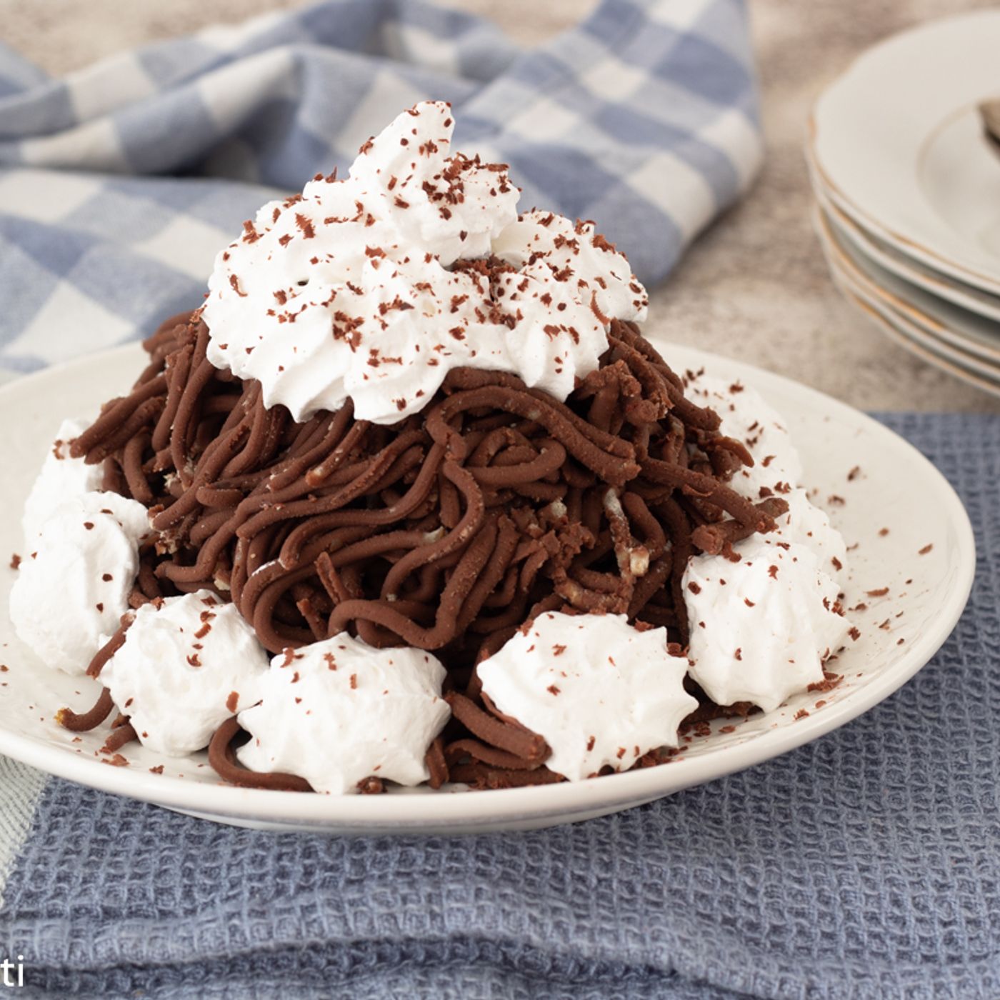 Montblanc il dolce di castagne o Montebianco