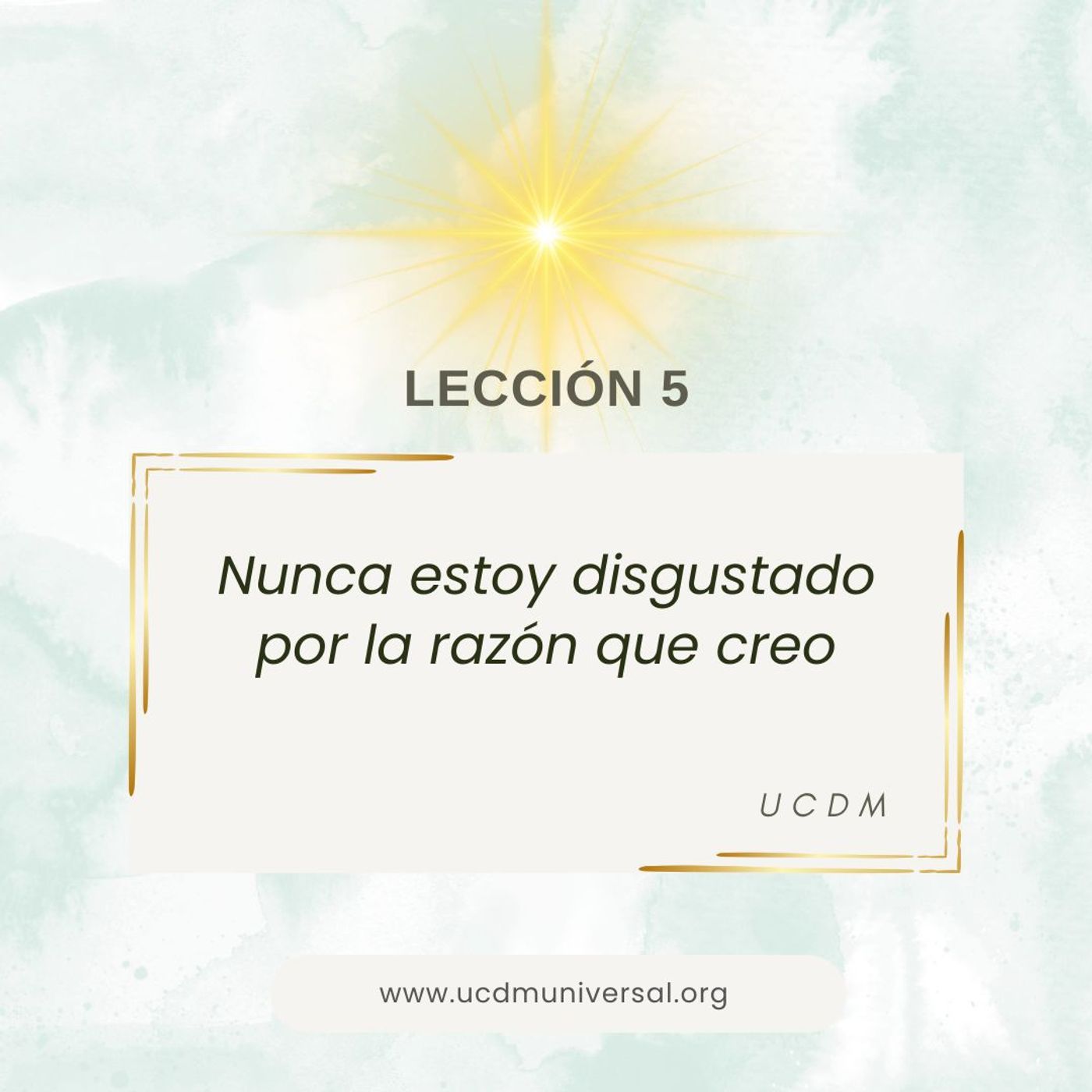 UCDM Universal LECCIÓN DEL DÍA
