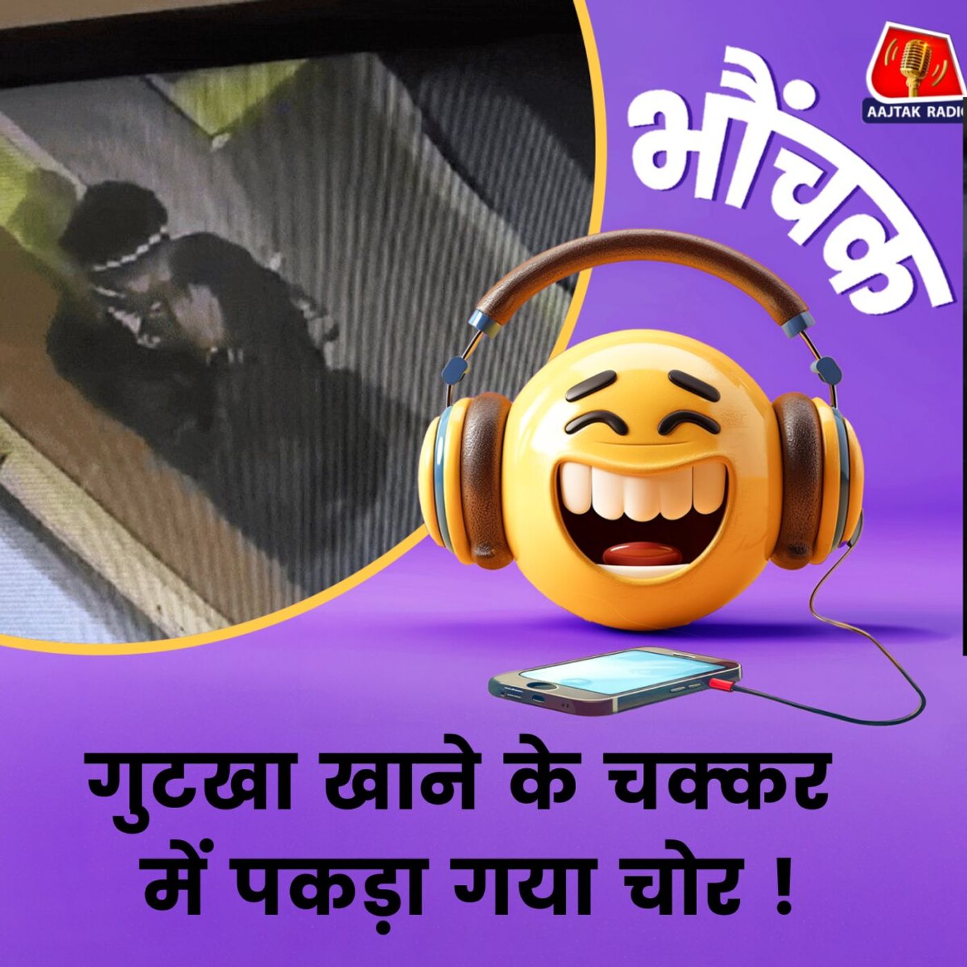 गुटखा खाने के लिए चोर ने मास्क हटाया, तभी फोटो खिंच गयी | भौंचक