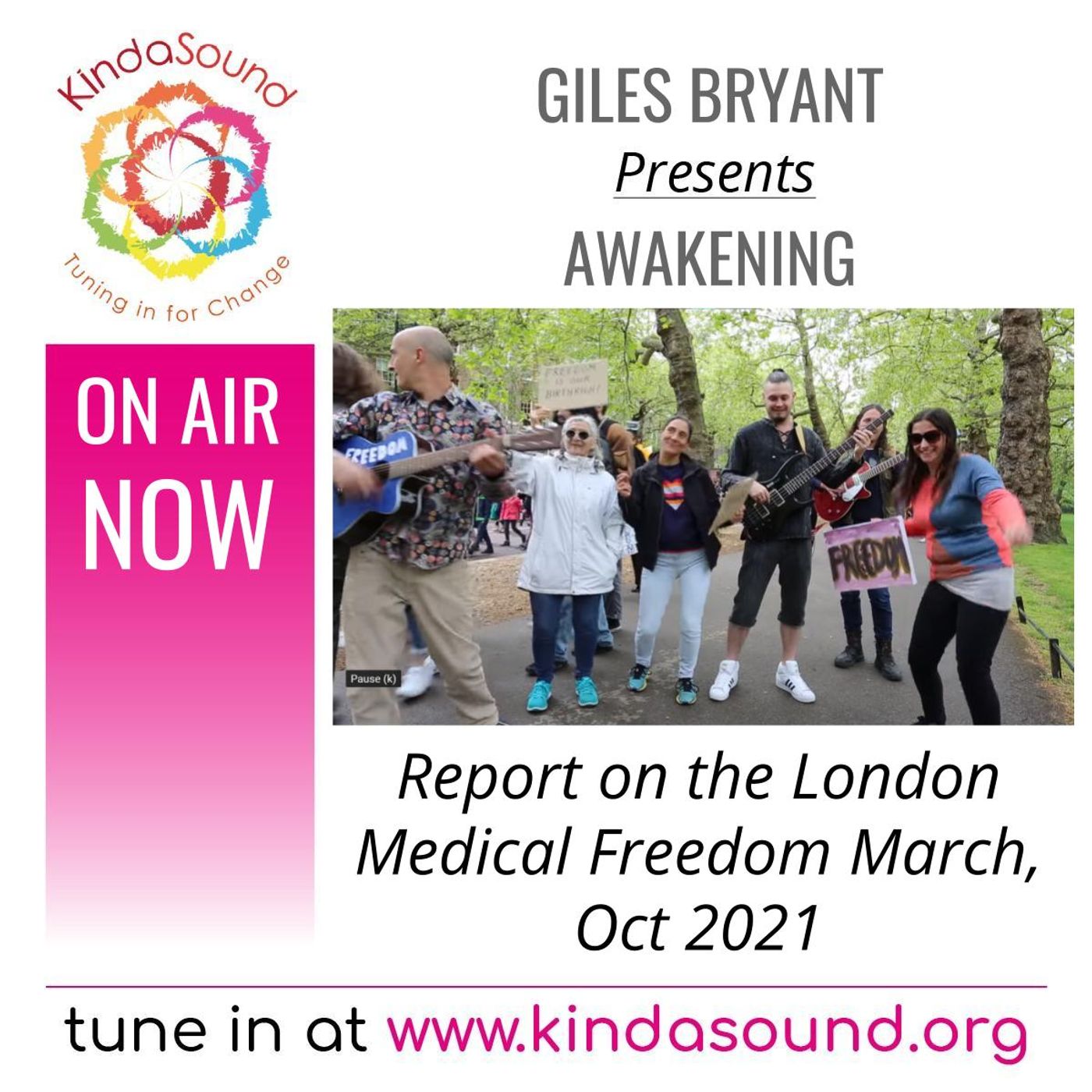 The London Medical Freedom March, 30th October | Awakening with Giles Bryant