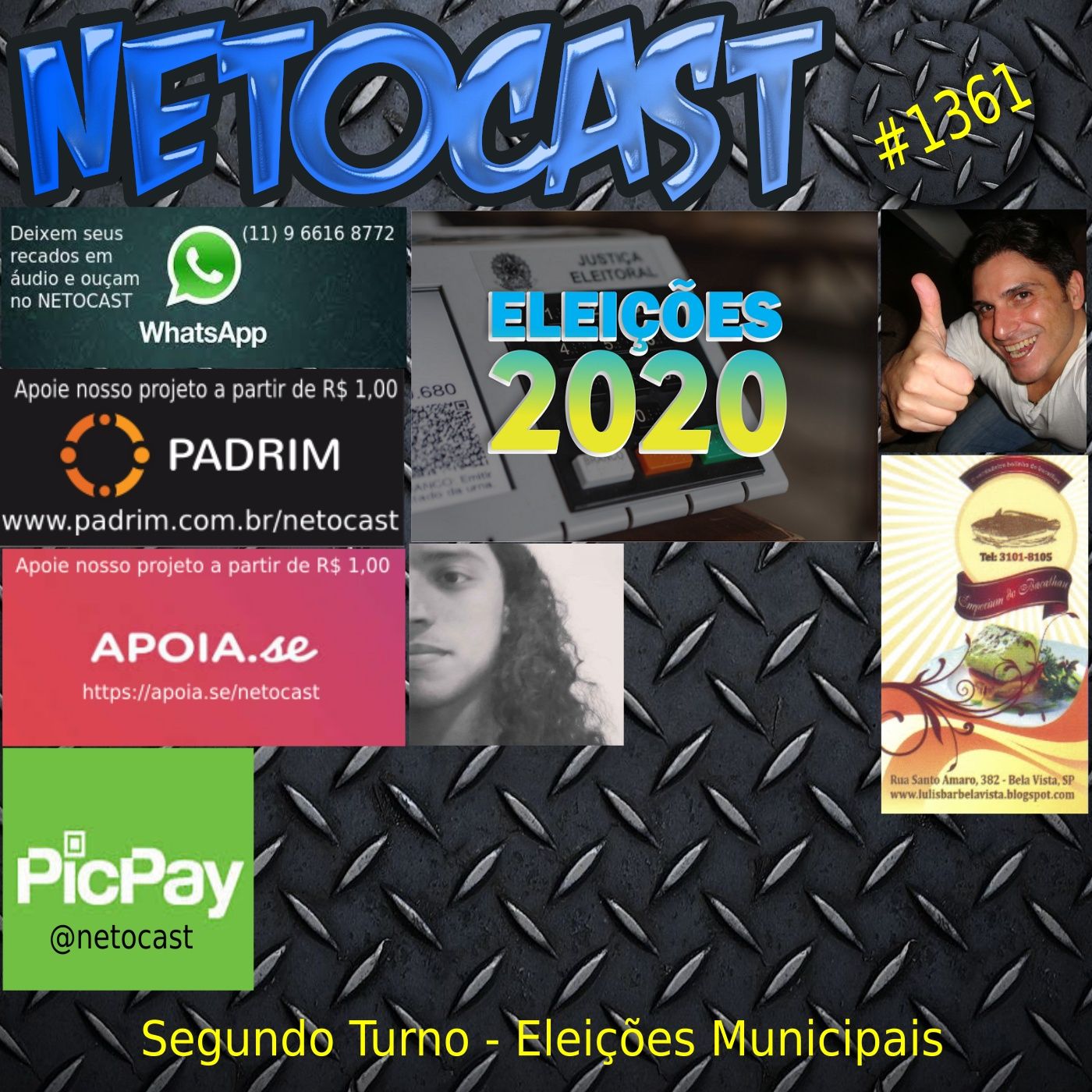NETOCAST 1361 DE 08/10/2020 - SEGUNDO TURNO NAS ELEIÇÕES MUNICIPAIS DO BRASIL
