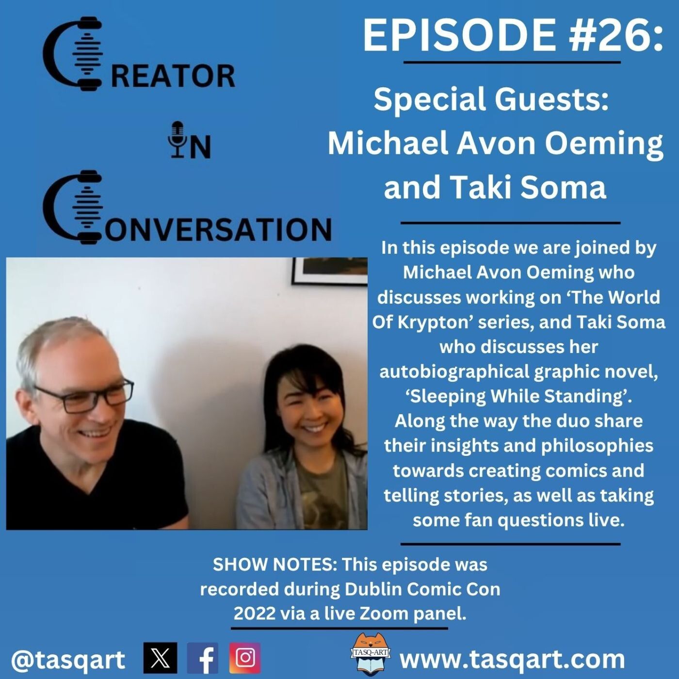 Creator In Conversation- Episode #26: Special Guests: Michael Avon Oeming and Taki Soma episode artwork