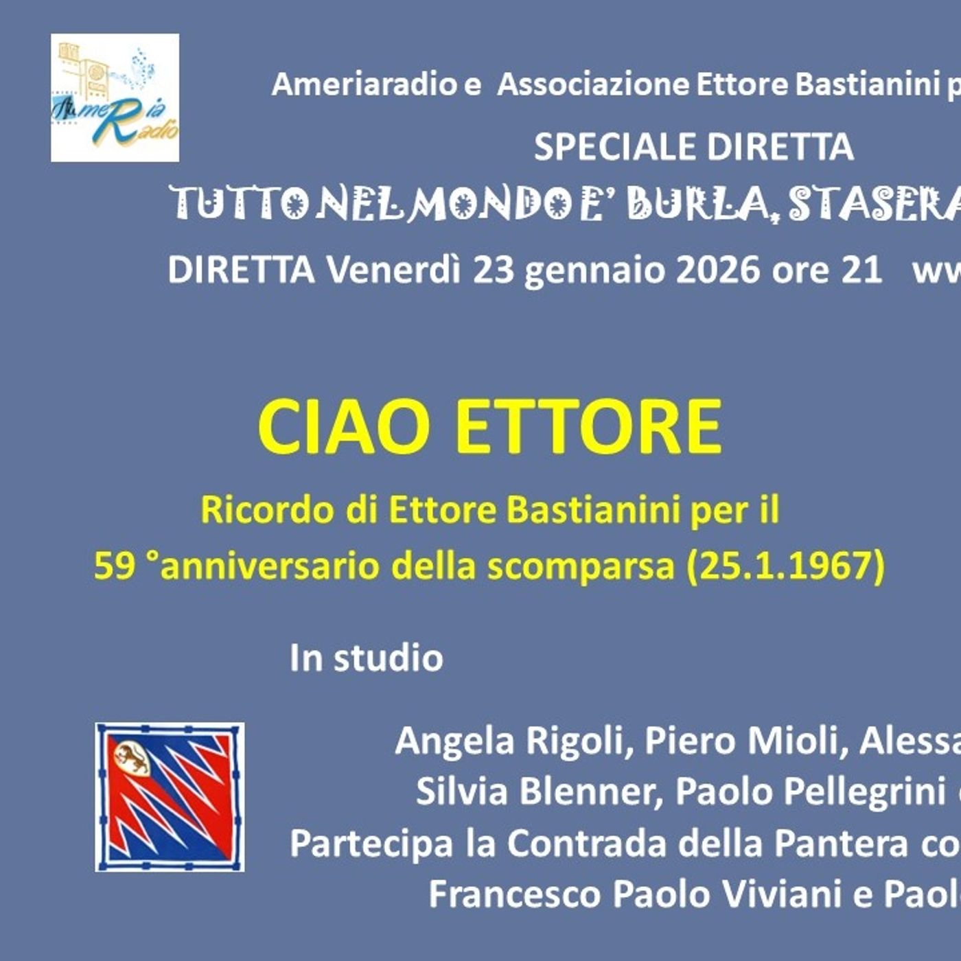 Tutto nel Mondo è Burla stasera all'Opera - Ciao Ettore Tutto nel Mondo è Burla stasera all'Opera - Ciao Ettore