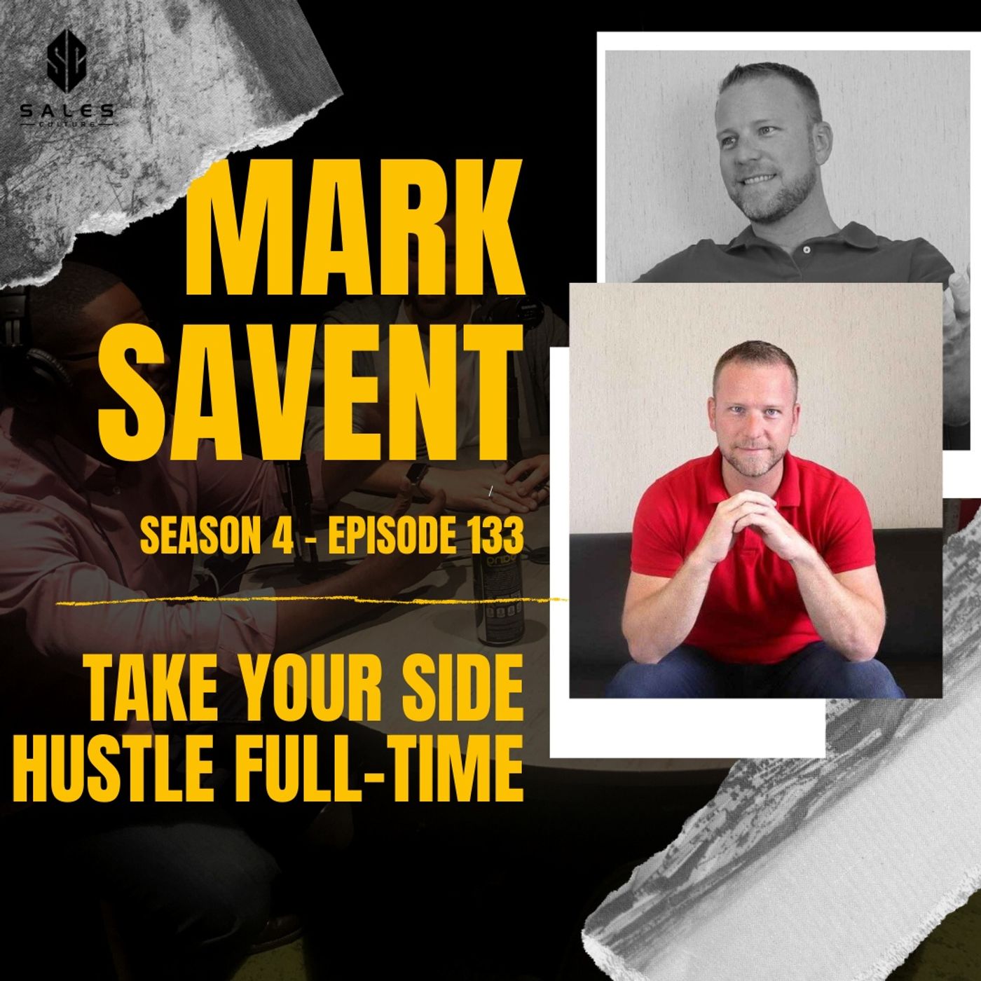 133. Clubhouse worth your time?  | Take your side hustle full-time with Mark Savant Image