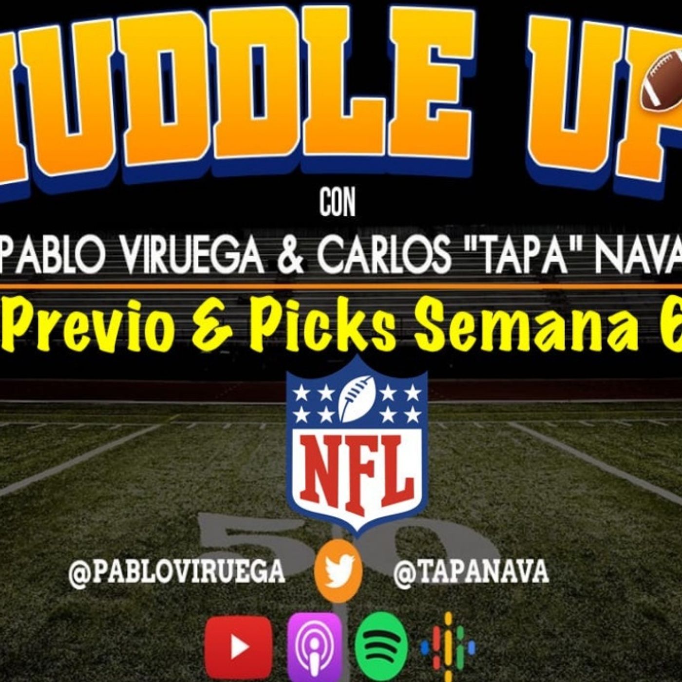 #HuddleUP Previo & #NFLPicks Semana 6 #NFL @TapaNava @PabloViruega #HuddleUP Previo & #NFLPicks Semana 6 #NFL @TapaNava @PabloViruega