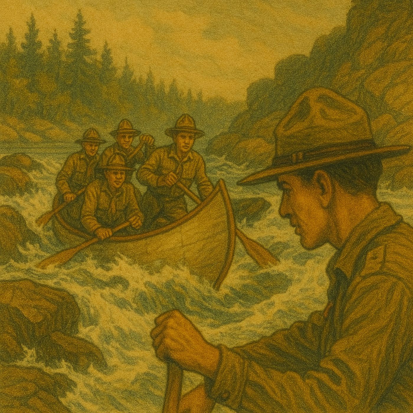 Boy Scouts on Swift River