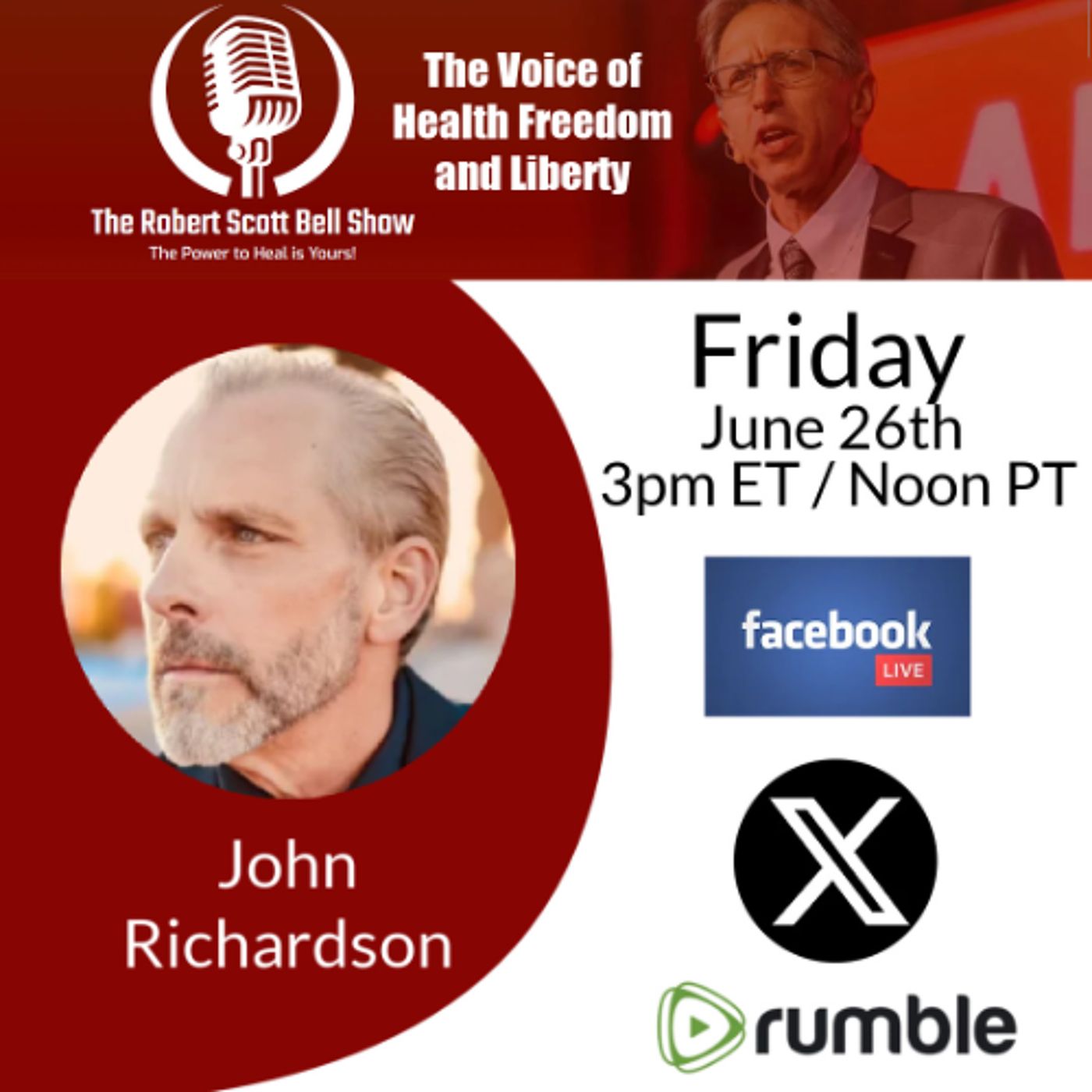 Live from the Beljanski Integrative Cancer Conference, Bayer Ruling, John Richardson, LaetrileB17, Chris Evert Ovarian Cancer - The RSB Show episode artwork