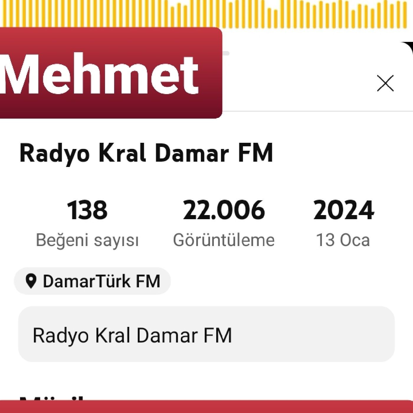 Radyo Kral Damar FM's podcast