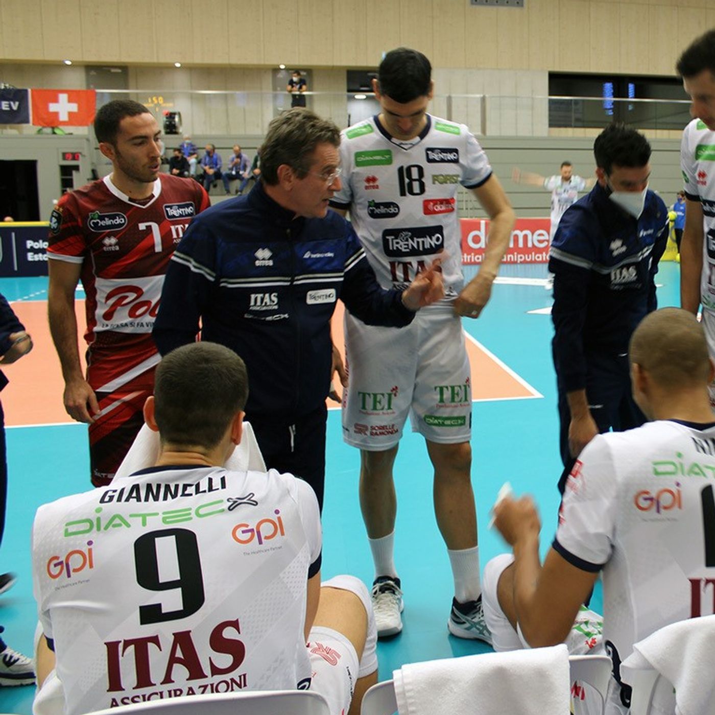 Rossini, Giannelli e Lorenzetti dopo la qualificazione alla Main Phase di Champions League