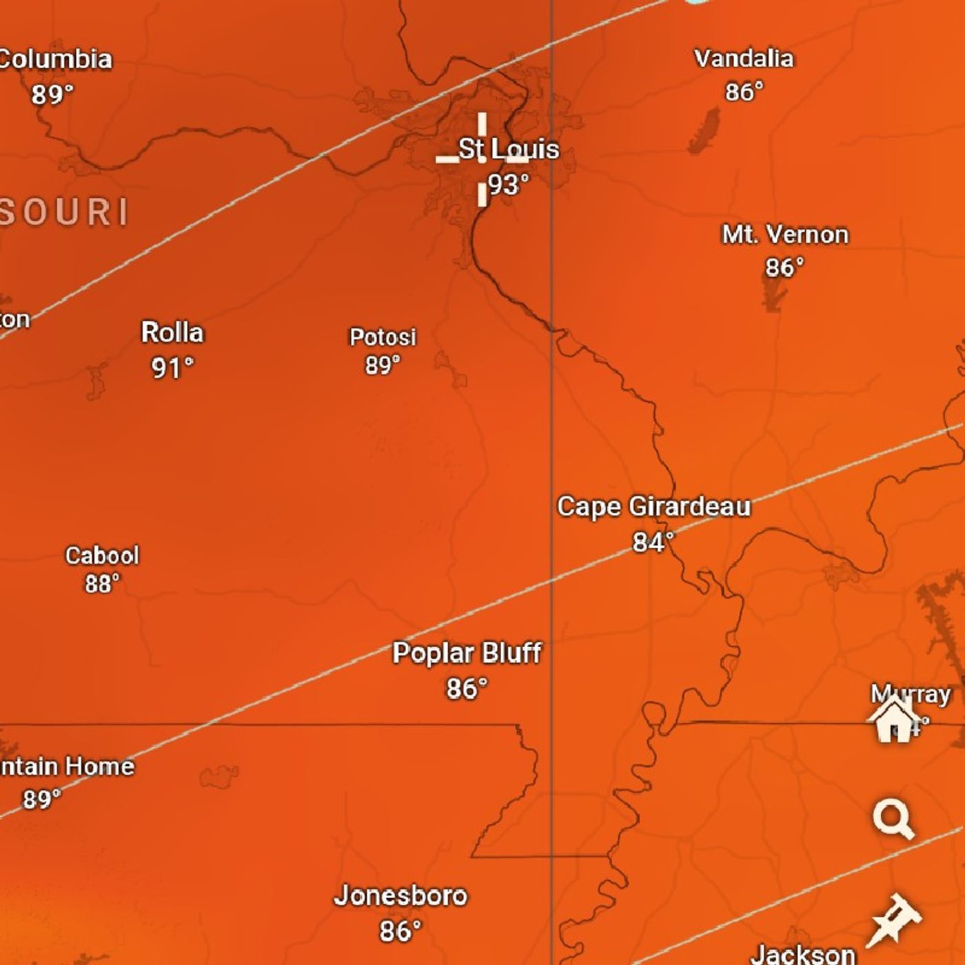 Record shattering Heat for St Louis Missouri today March 26th 2026