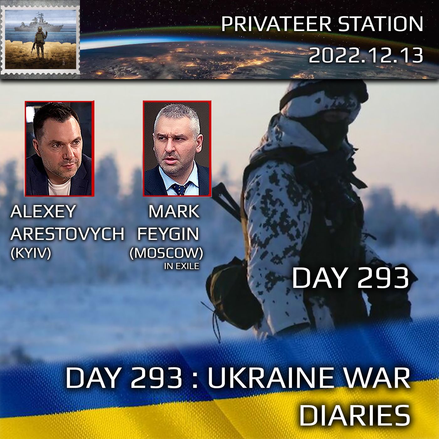 cover of episode War Day 293: Ukraine War Chronicles with Alexey Arestovych & Mark Feygin