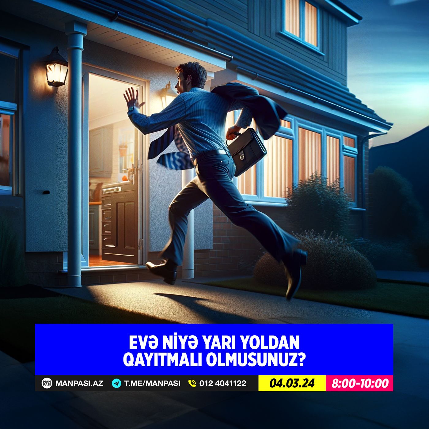 Evə niyə yarı yoldan qayıtmalı olmusunuz? 04.03.2024
