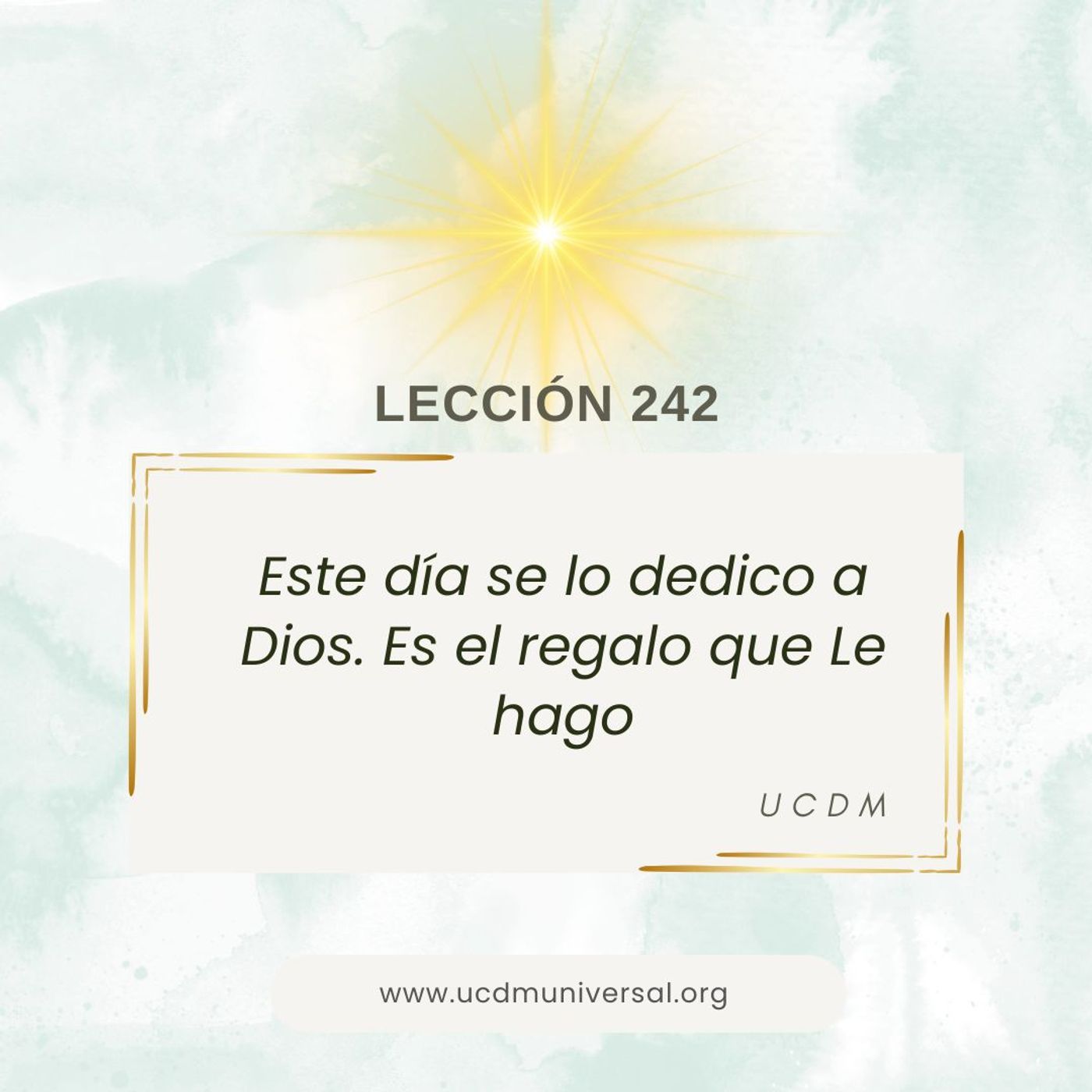 UCDM Universal LECCIÓN DEL DÍA