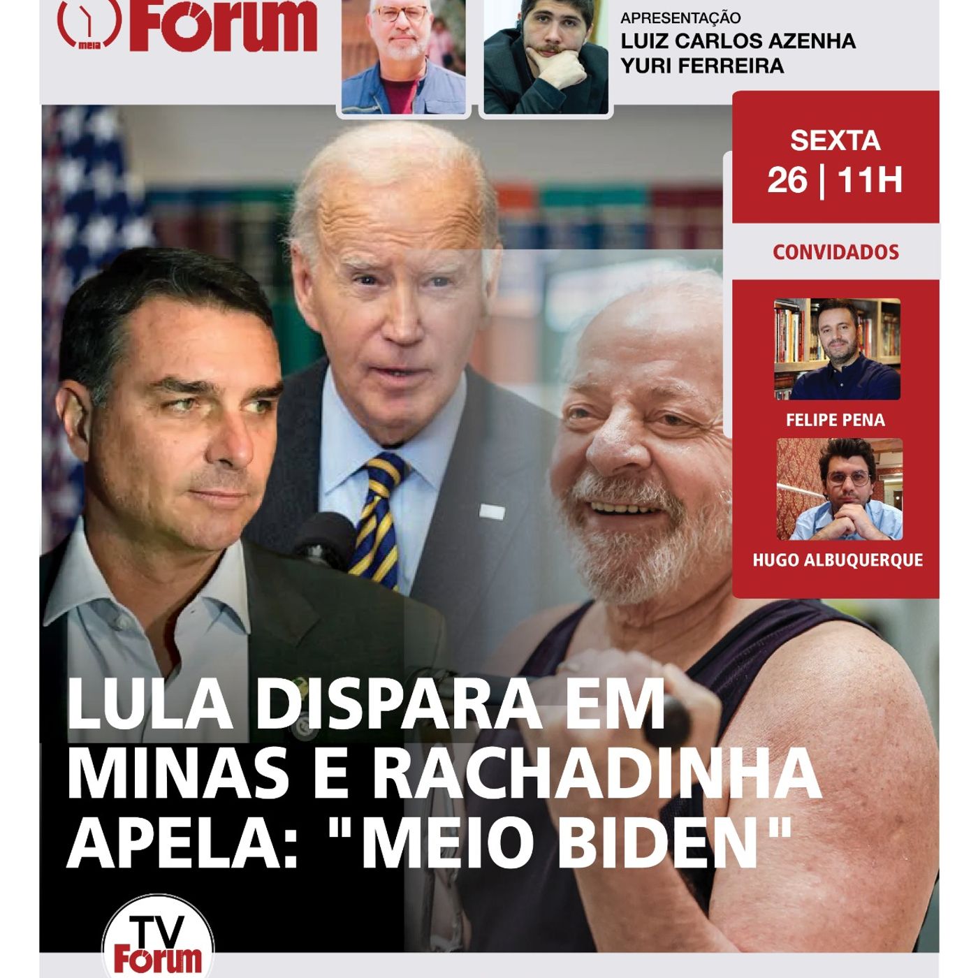 Desesperado, Flávio Bolsonaro apela para a idade de Lula, que dispara em Minas Gerais | 26.06.26 episode artwork