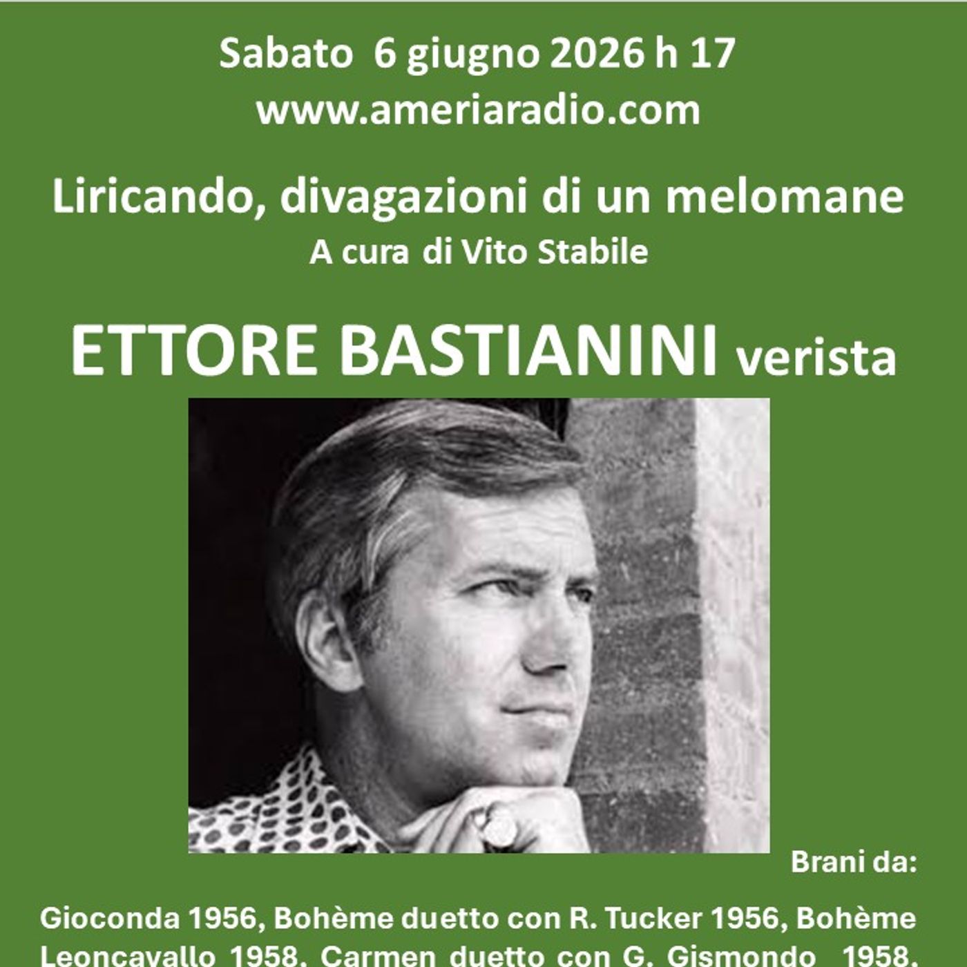 Liricando divagazioni di un Melomane - Ettore Bastianini Verista episode artwork