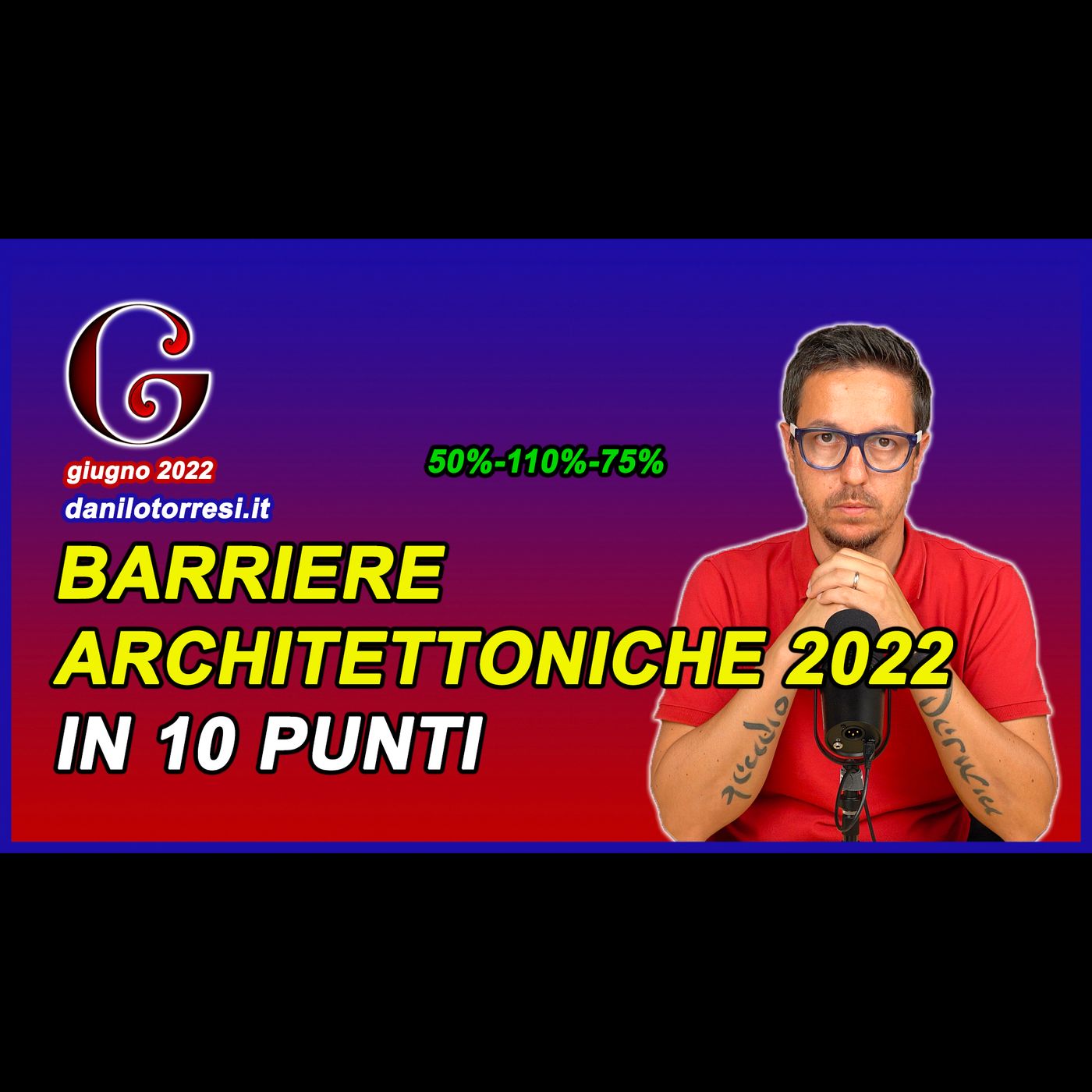 ELIMINAZIONE BARRIERE ARCHITETTONICHE 75 110 e 50 per cento in 10 punti episode artwork