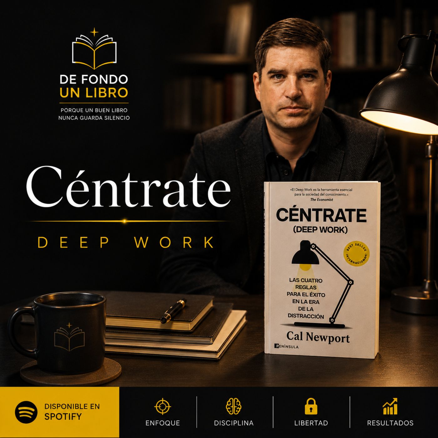 De fondo un libro