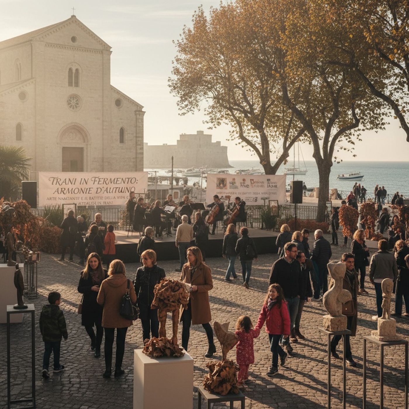 Trani in Fermento: Armonie d'Autunno, Arte Nascente e il Battito della Vita Civica