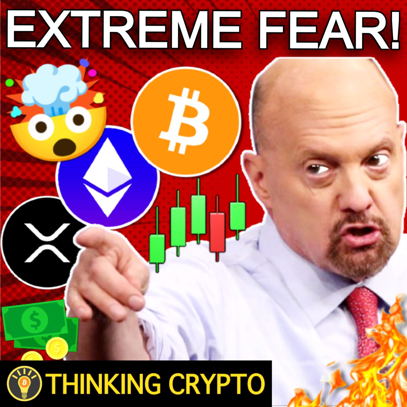 CRYPTO IN EXTREME FEAR! JIM CRAMER TURNS BEARISH ON BITCOIN & JAPAN STIMULUS QE!