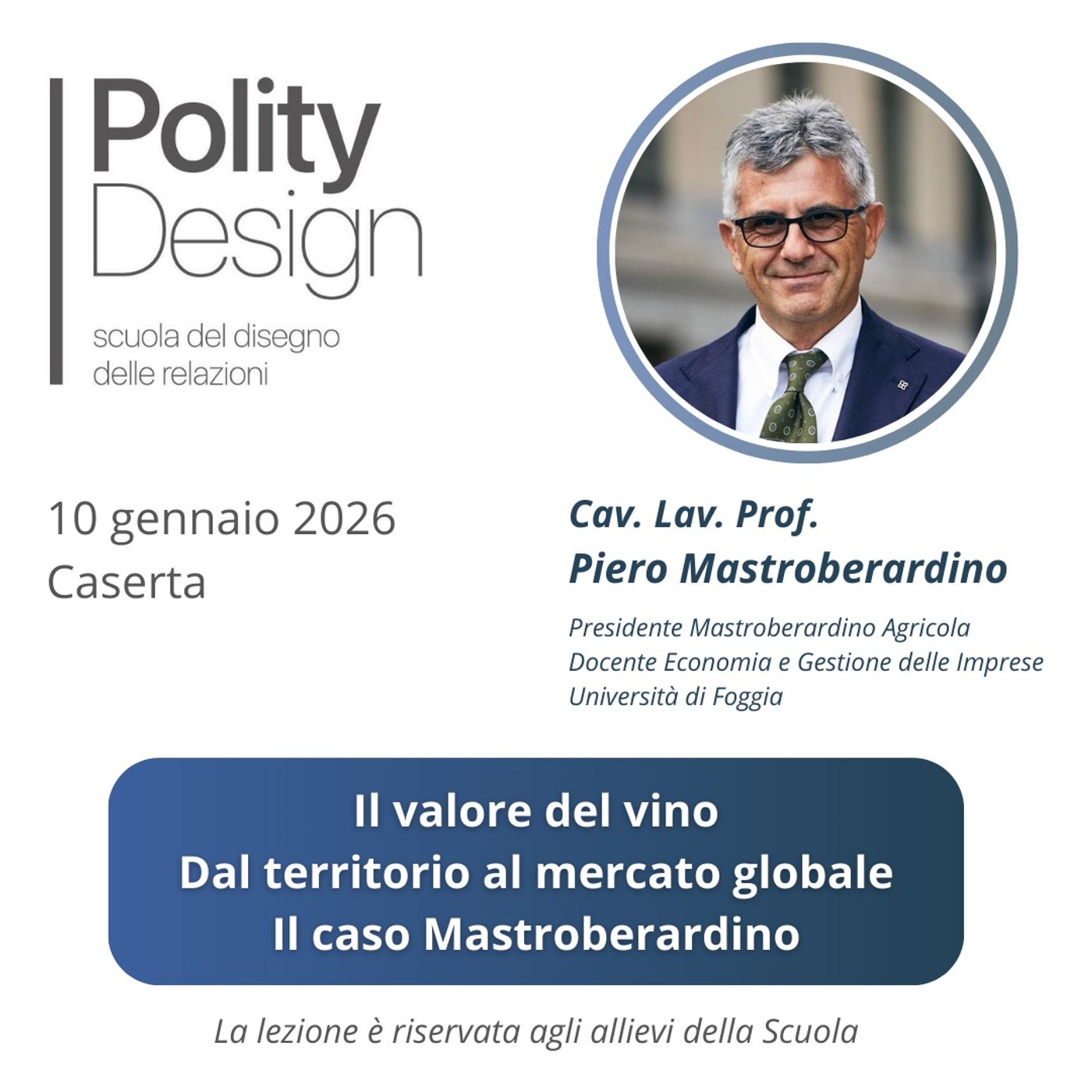 Il valore del vino: dal territorio al mercato globale. Il caso Mastroberardino | Polity Design episode artwork