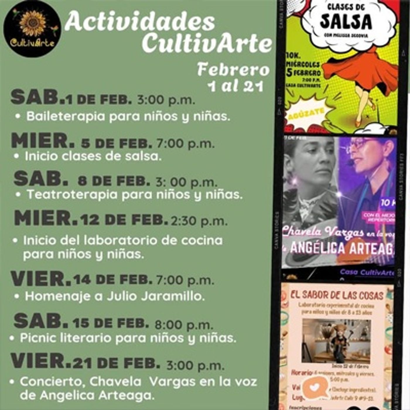 Nicolas Muñoz - Tema Actividades CultivArte Cocina Para Niños