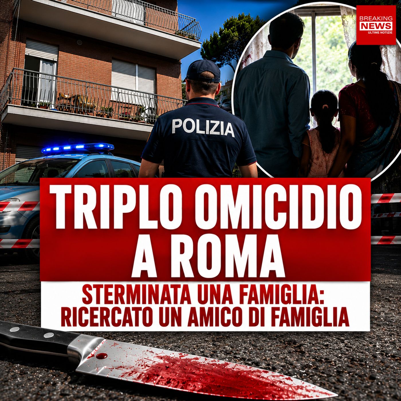Triplice omicidio a Roma: famiglia sterminata in casa, ricercato un amico di famiglia episode artwork