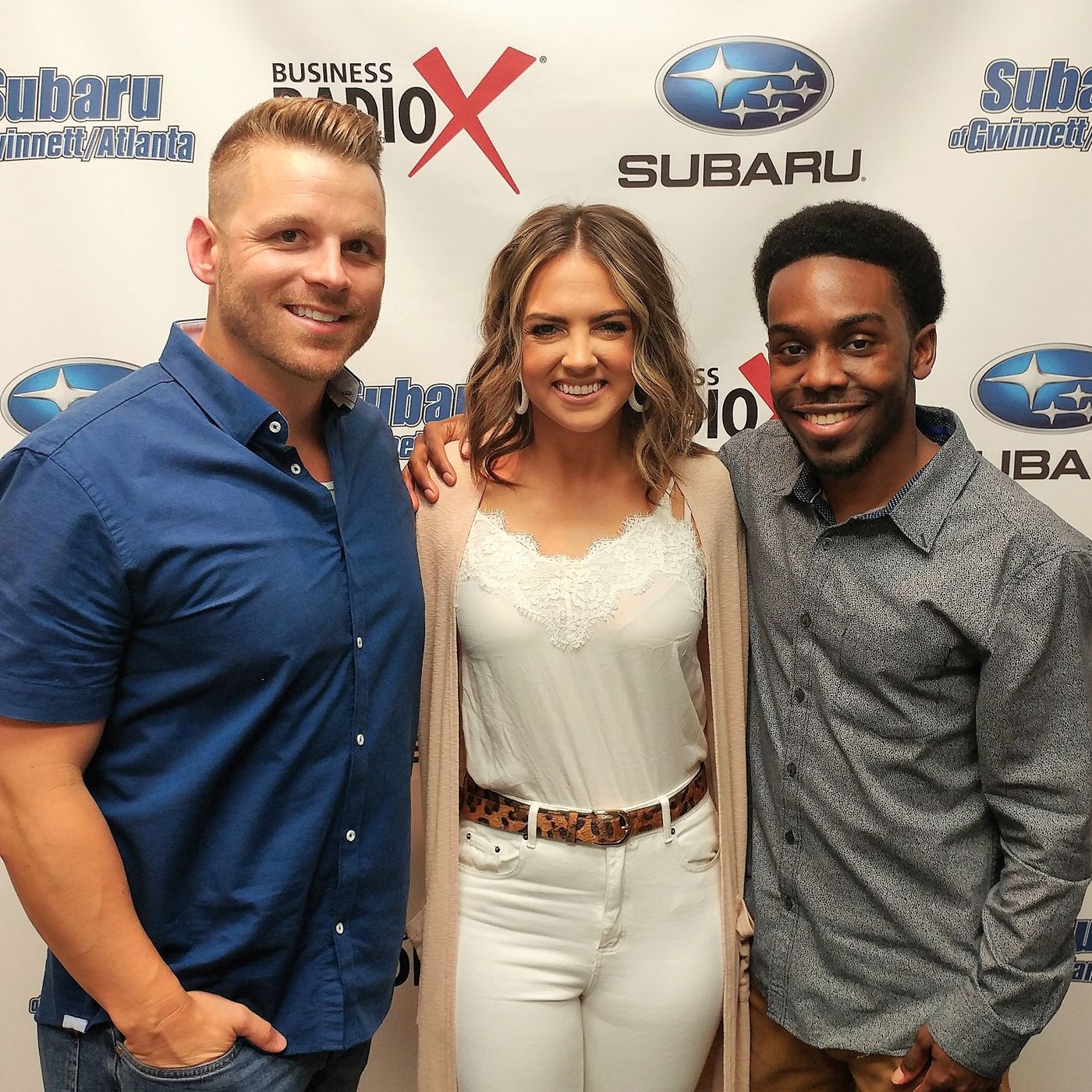 Derrick Case & Liz Webber with Dress Up and Tyshon Williams with TGI Fridays episode artwork