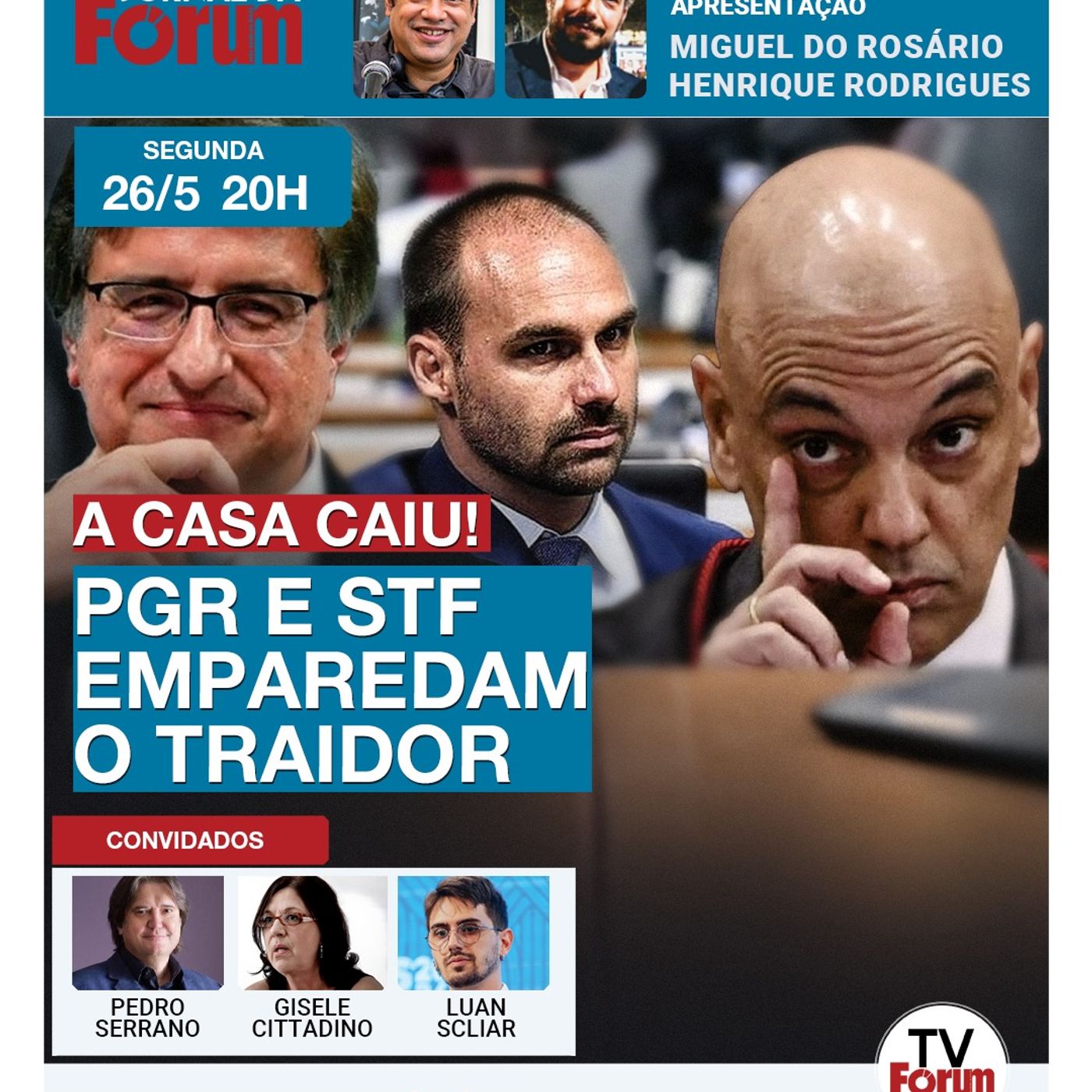STF autorizou PGR a abrir inquérito contra Eduardo Bolsonaro por coação | Investigação será pública episode artwork
