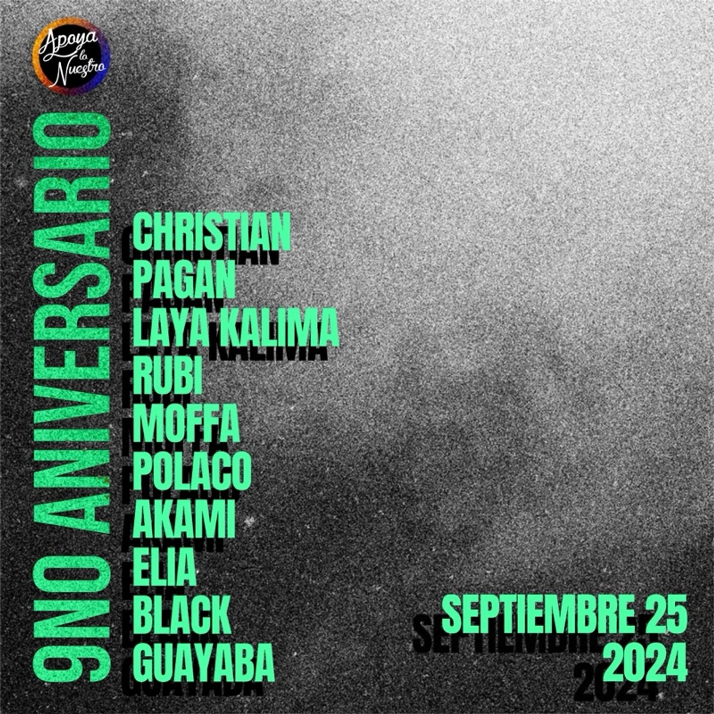 9no Aniversario Apoya Lo Nuestro | Christian Pagán, Laya Kalina, Rubi, Moffa, Polaco, Akami, Elia & Black Guayaba episode artwork