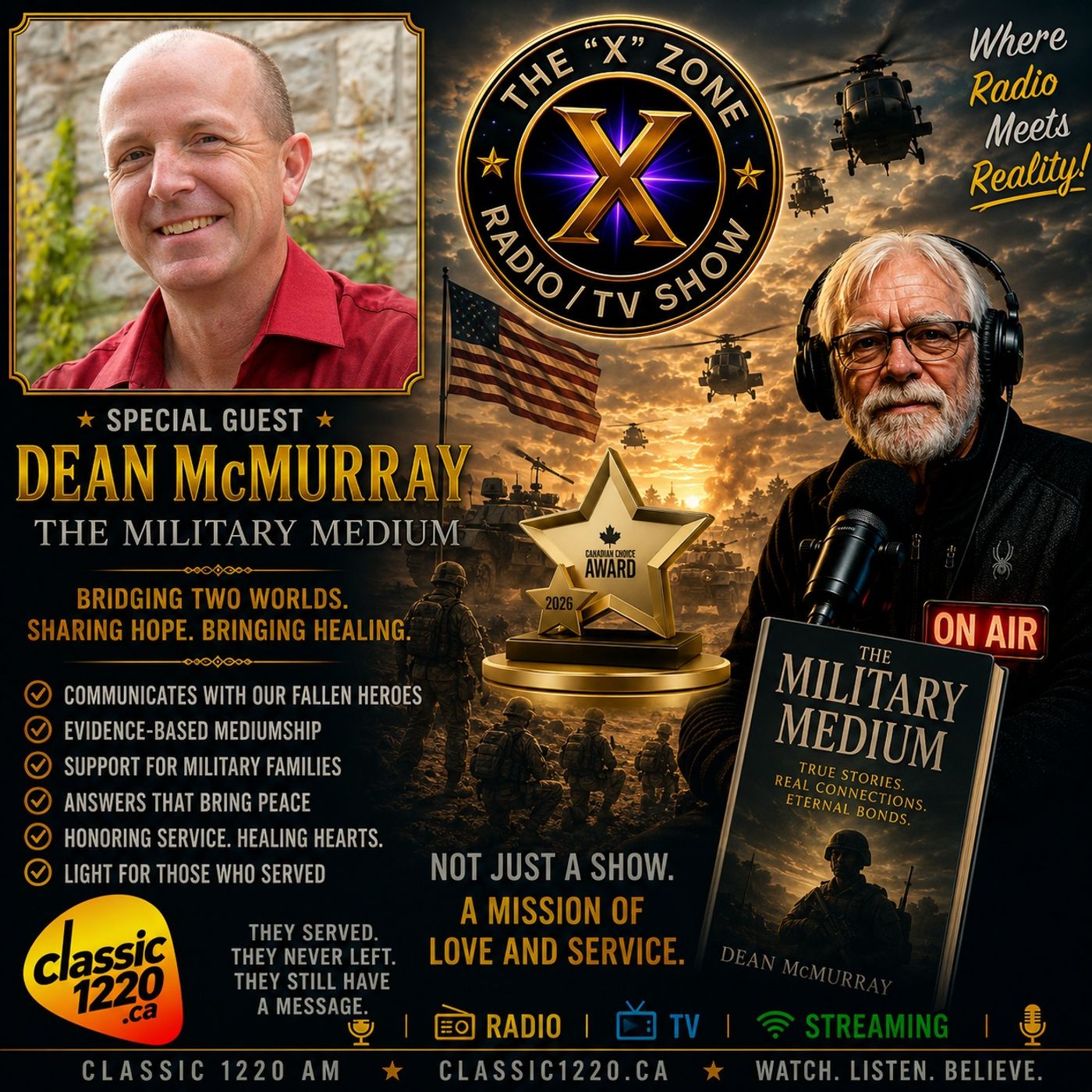 Rob McConnell Interviews - DEAN McMURRAY - The Military Medium