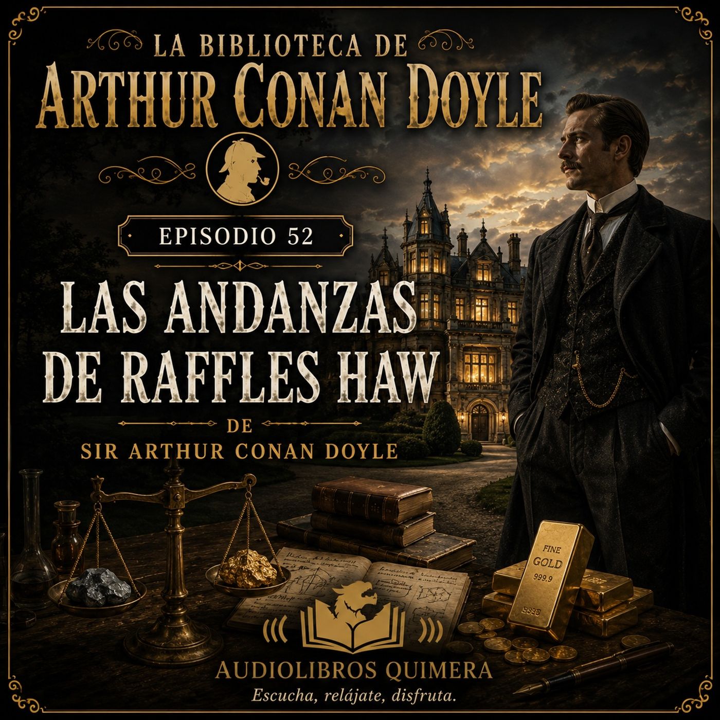 Portada de Audiolibros Quimera - Biblioteca de Arthur Conan Doyle