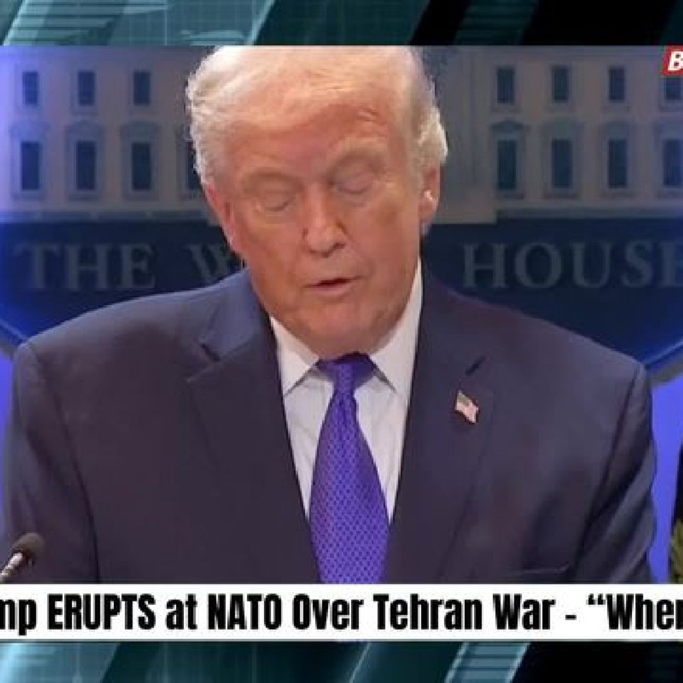 Donald Trump delivers a fiery and unapologetic speech, slamming NATO for what he calls a complete failure to support the United States durin episode artwork