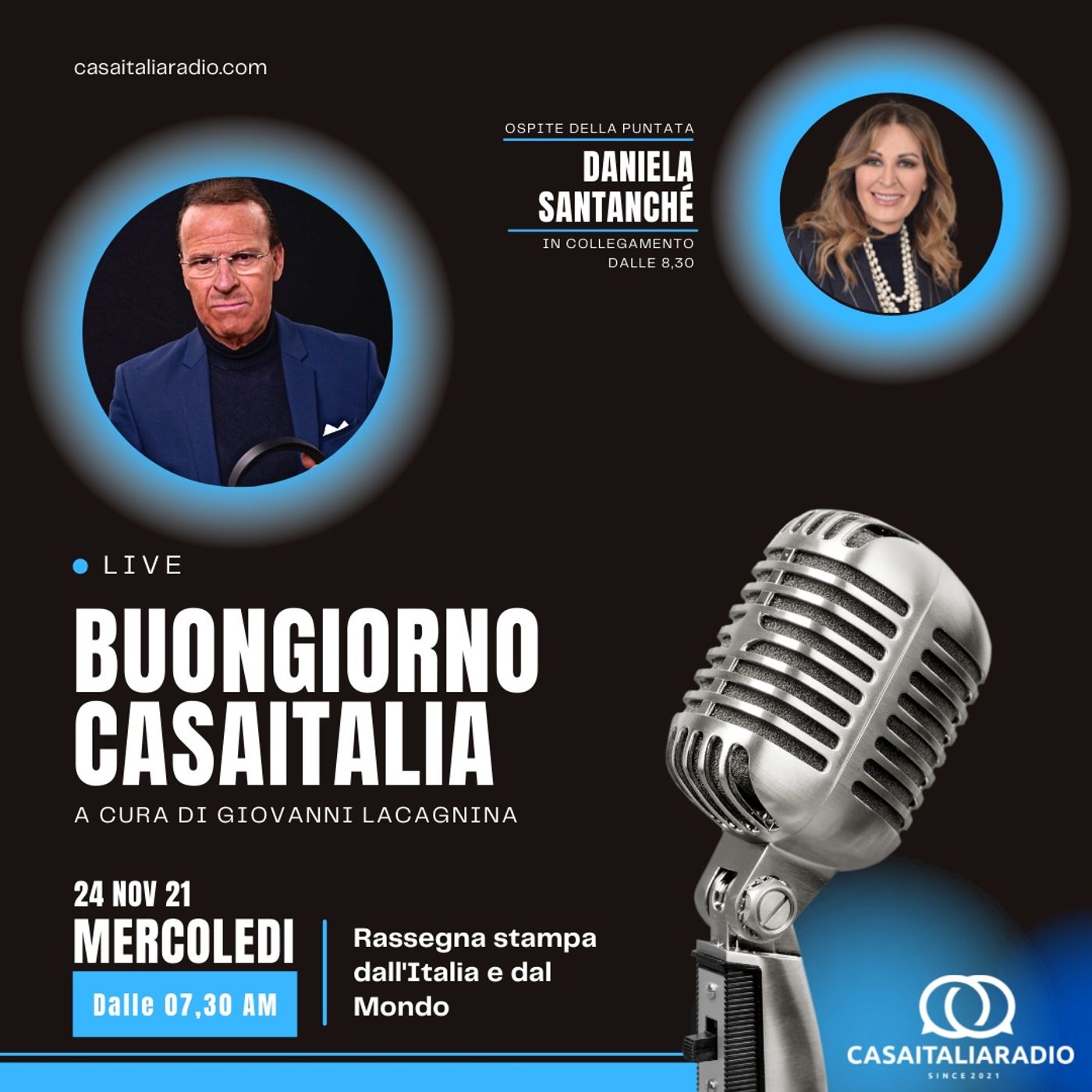 Intervista con la senatrice Daniela Santanchè - BUONGIORNO CASA ITALIA RADIO (24.11.2021) episode artwork