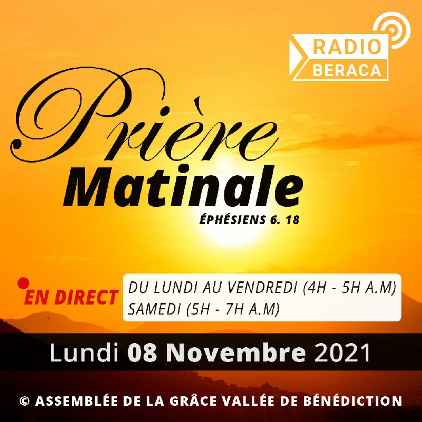 08/11/2021- Prière matinale episode artwork