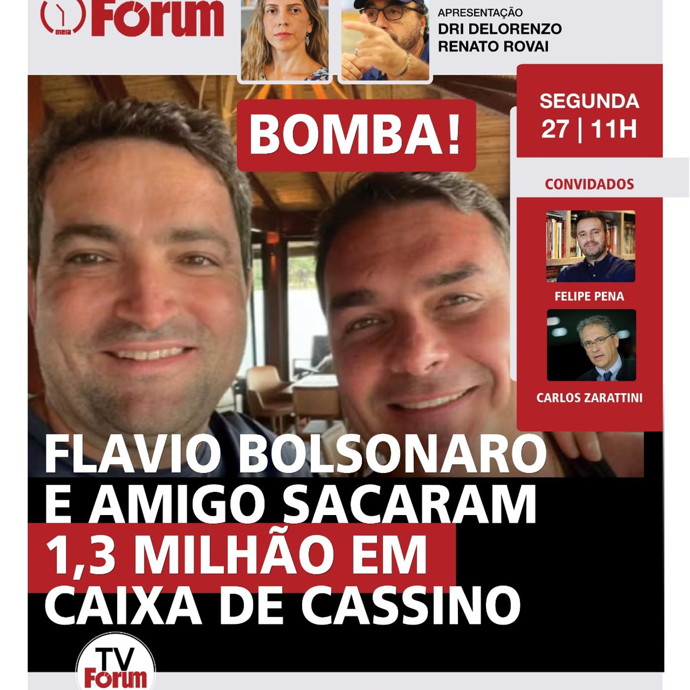 Flavio Bolsonaro em cassino nos EUA | Petro x Trump | Lula na Quaest | Michelle e Eduardo radicais episode artwork
