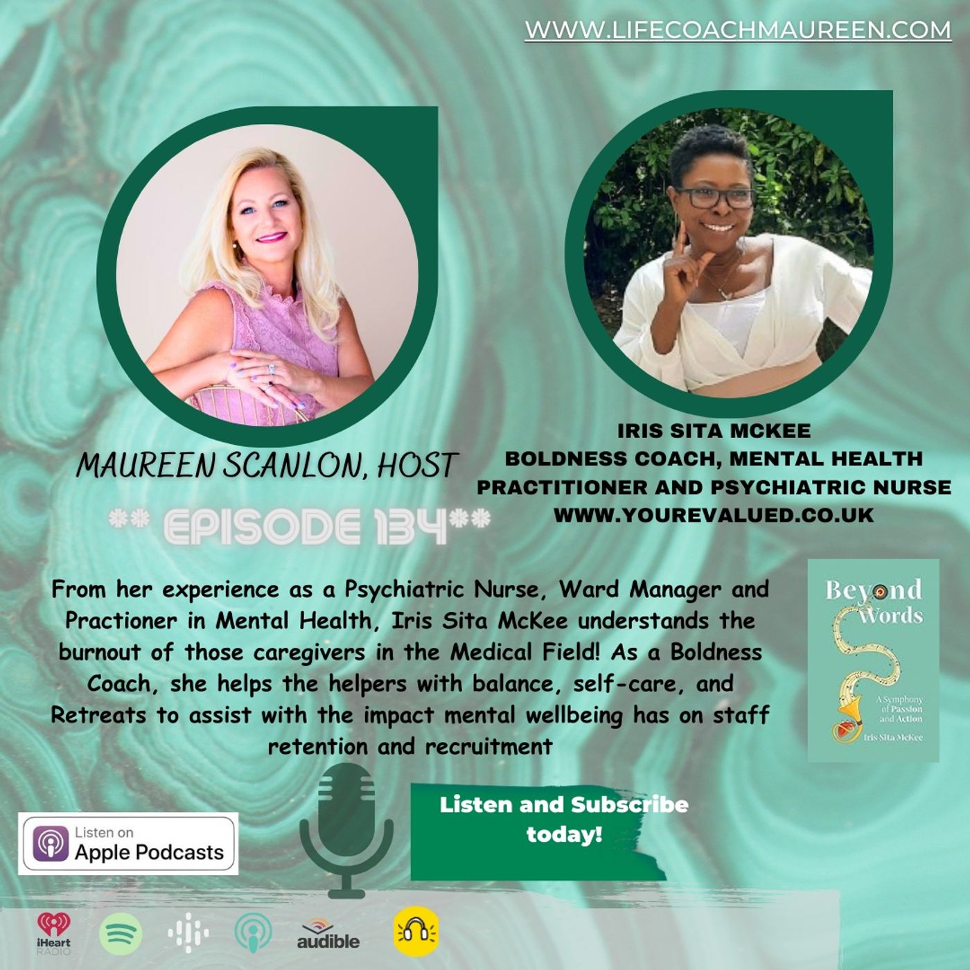 "Recharge Your Batteries: The Power of Self-Care for Medical Professionals" Episode 134 Iris Sita McKee episode artwork