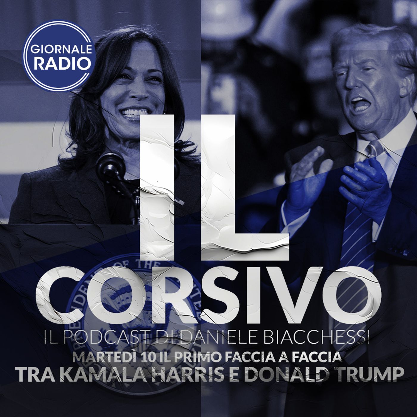 Martedì 10 il primo faccia a faccia tra Kamala Harris e Donald Trump | 09/09/2024 | Il Corsivo episode artwork