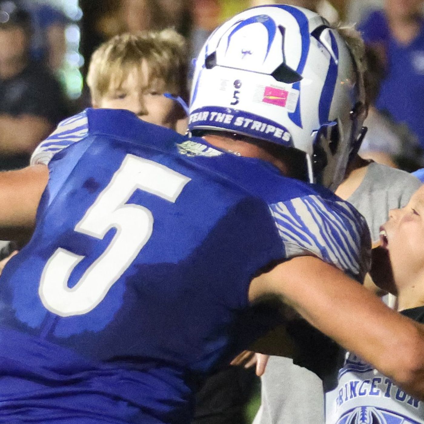Princeton’s Brennen Emmett enjoys celebratory moment with little brother: NewsTribune/BCR football notebook episode artwork