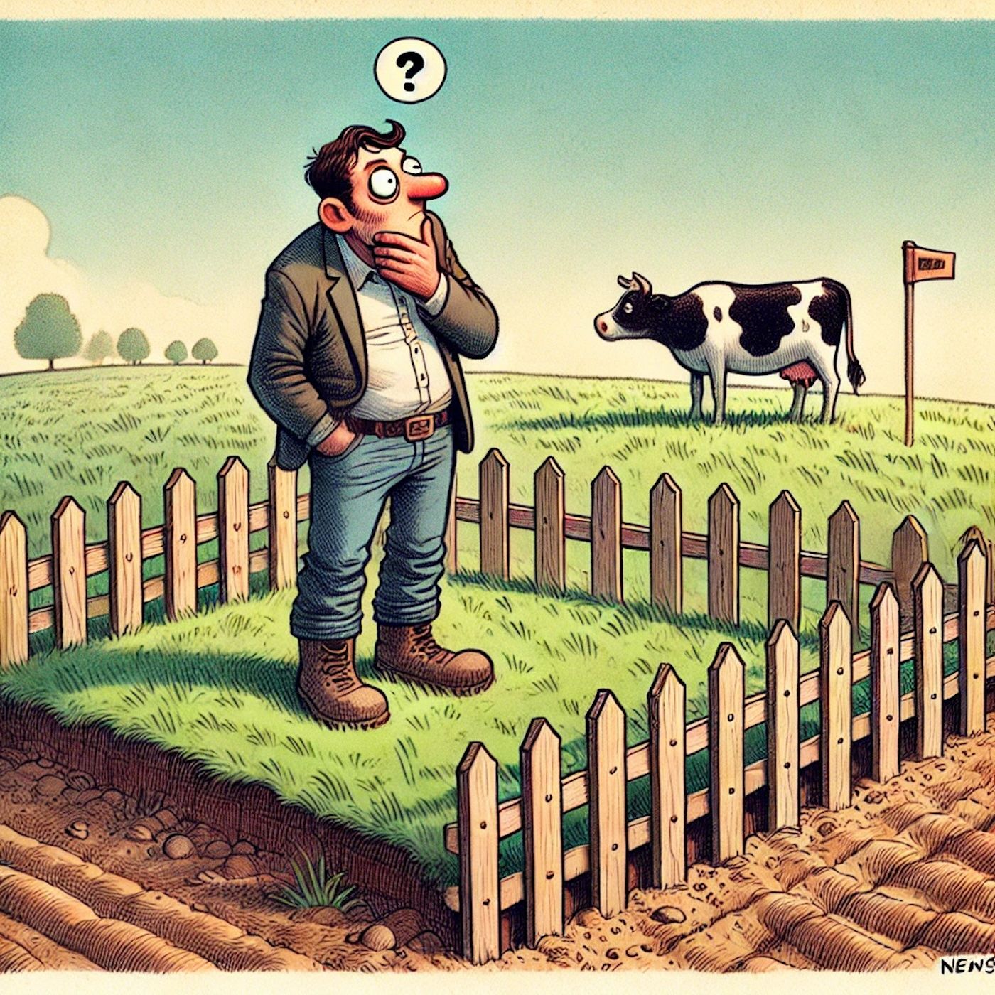 "My wife's father said if you marry my daughter I'll give you three acres and a cow. I'm still waiting for the three acres." episode artwork