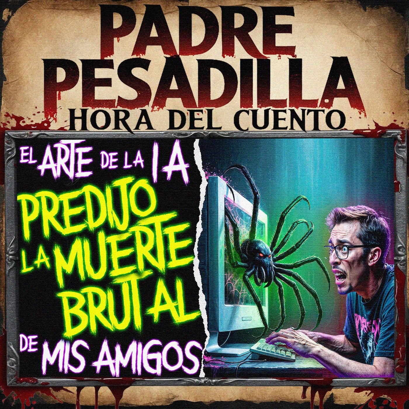 El arte de la IA predice con precisión las muertes brutales de mis amigos - Creepypasta de Reddit episode artwork