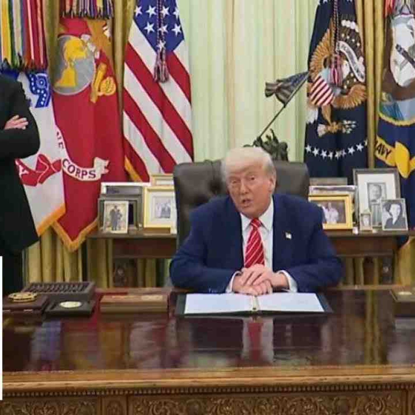 Elon Musk's farewell press conference with President Trump episode artwork
