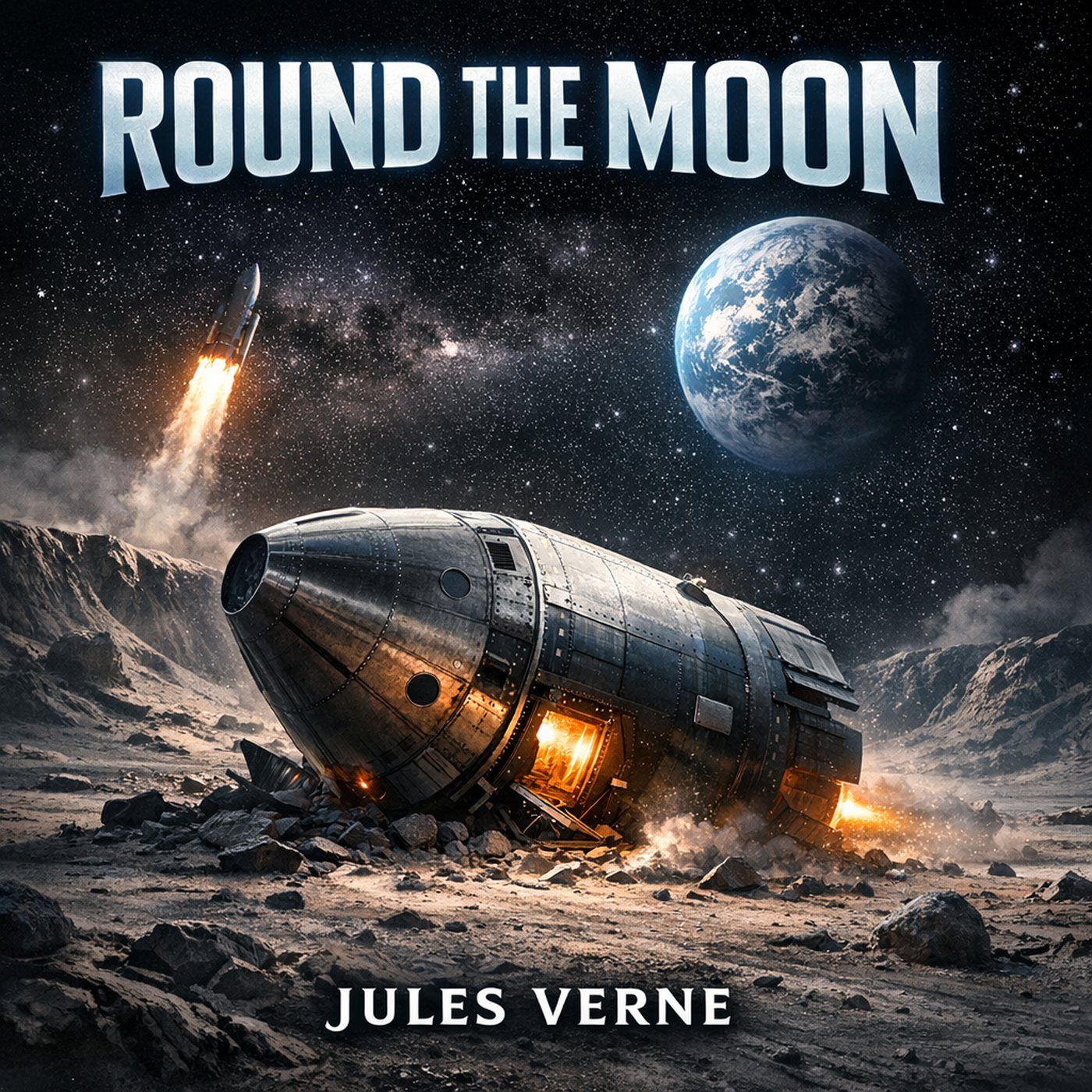 🟡 Round the Moon (Full Audiobook) | Jules Verne