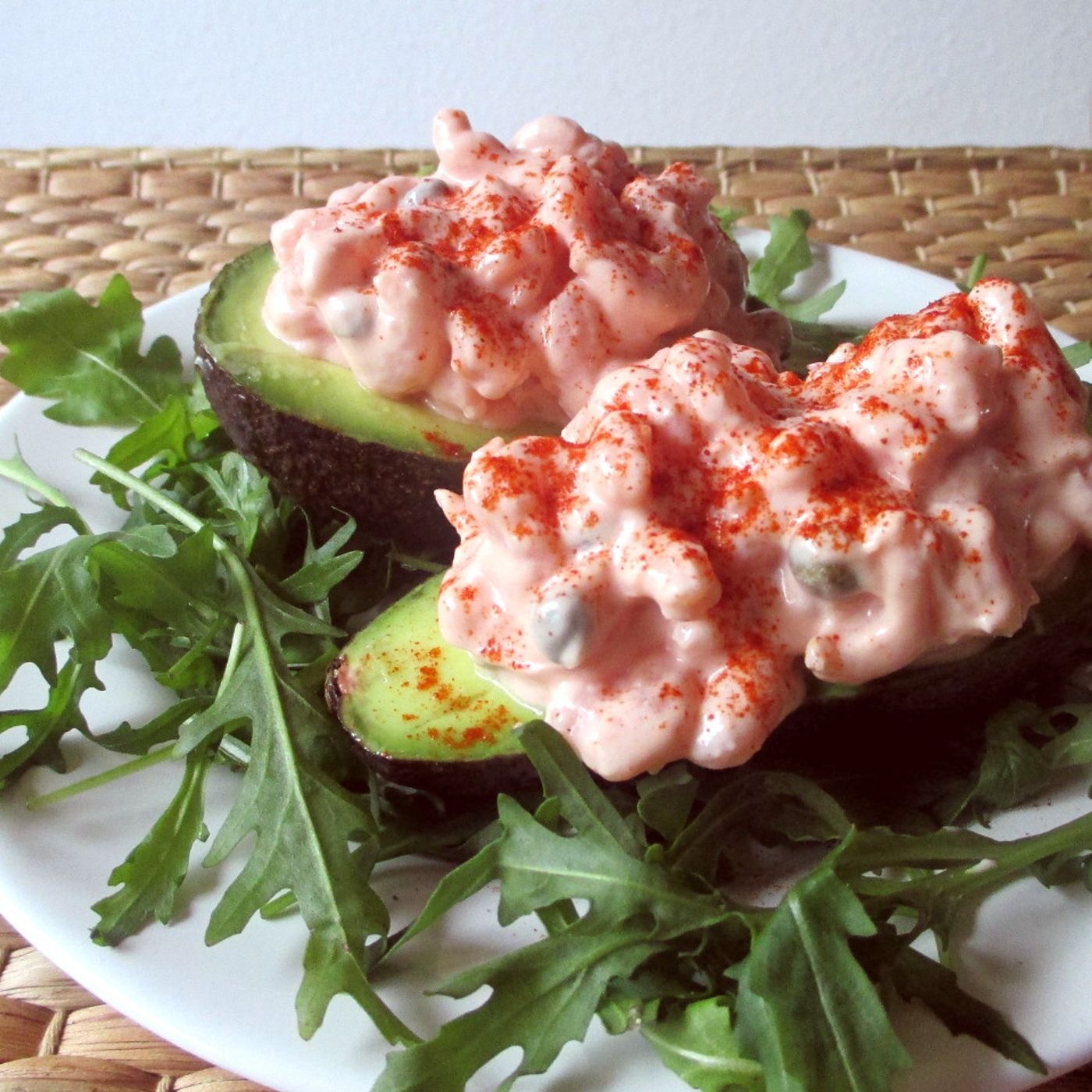 Avocado e gamberetti in salsa rosa