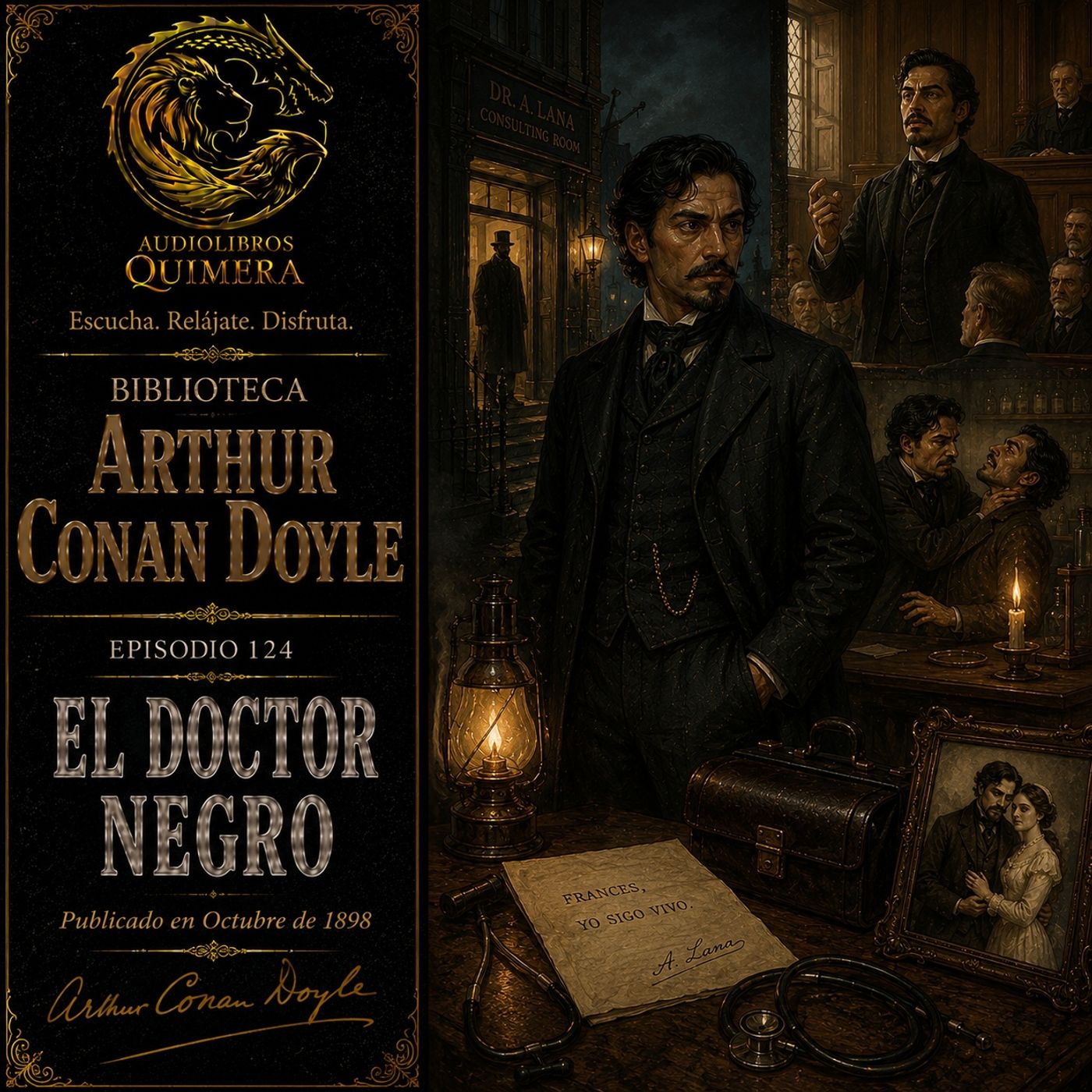 124 - El Doctor Negro Audiolibro - Arthur Conan Doyle episode artwork